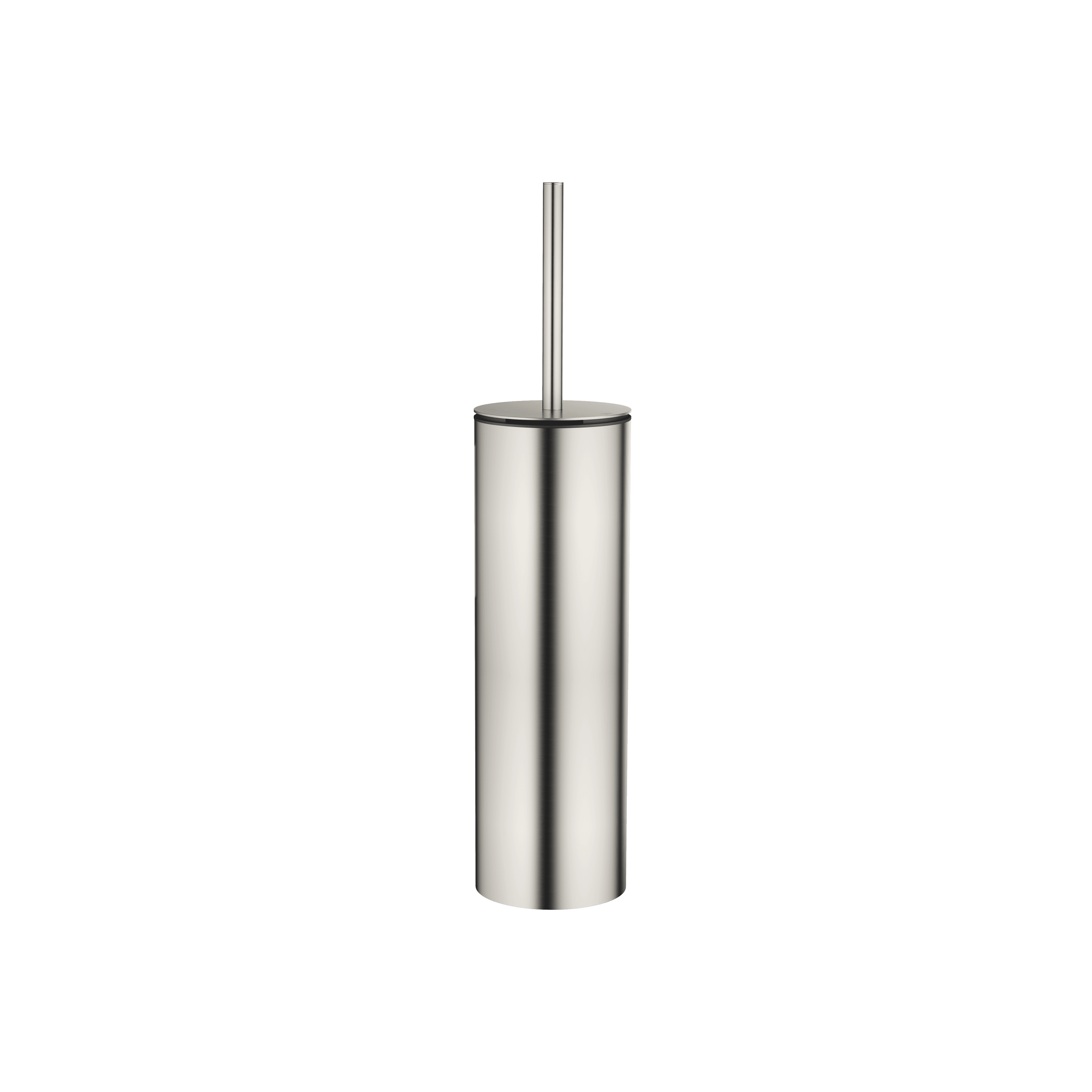 Toilet brush set free-standing model in Brushed Platinum
