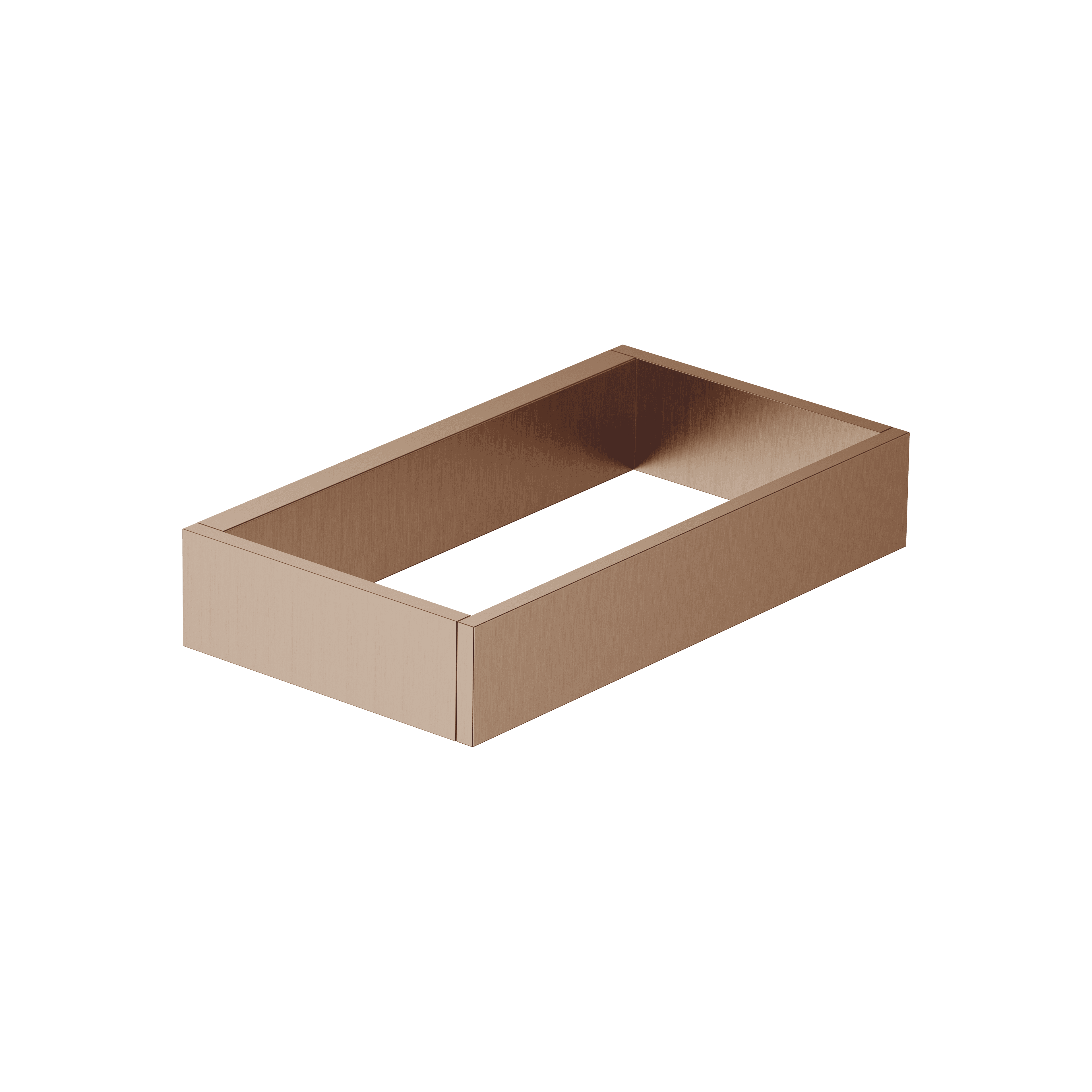 Towel ring angular in Brushed Bronze (PVD)