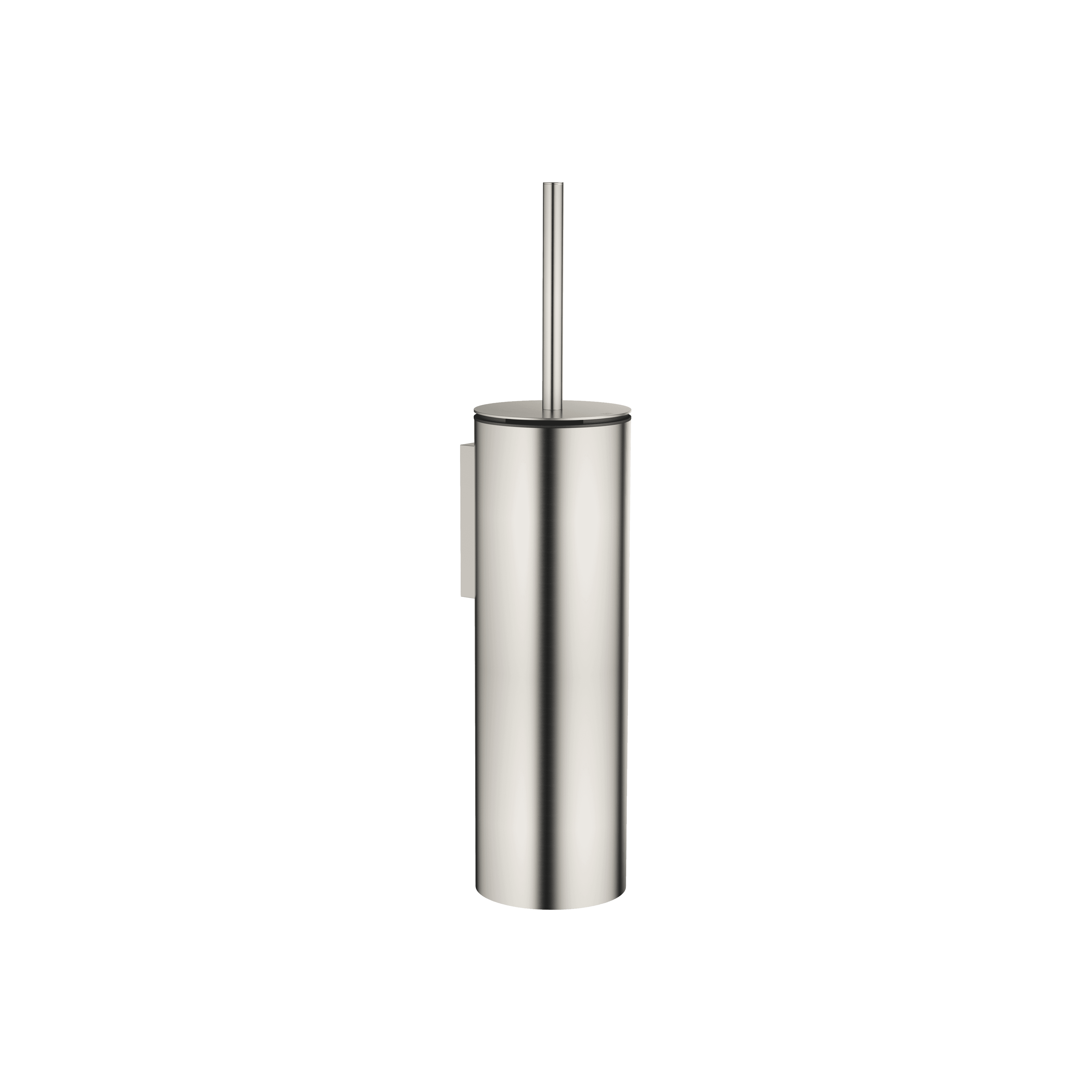 Toilet brush set wall model in Brushed Platinum