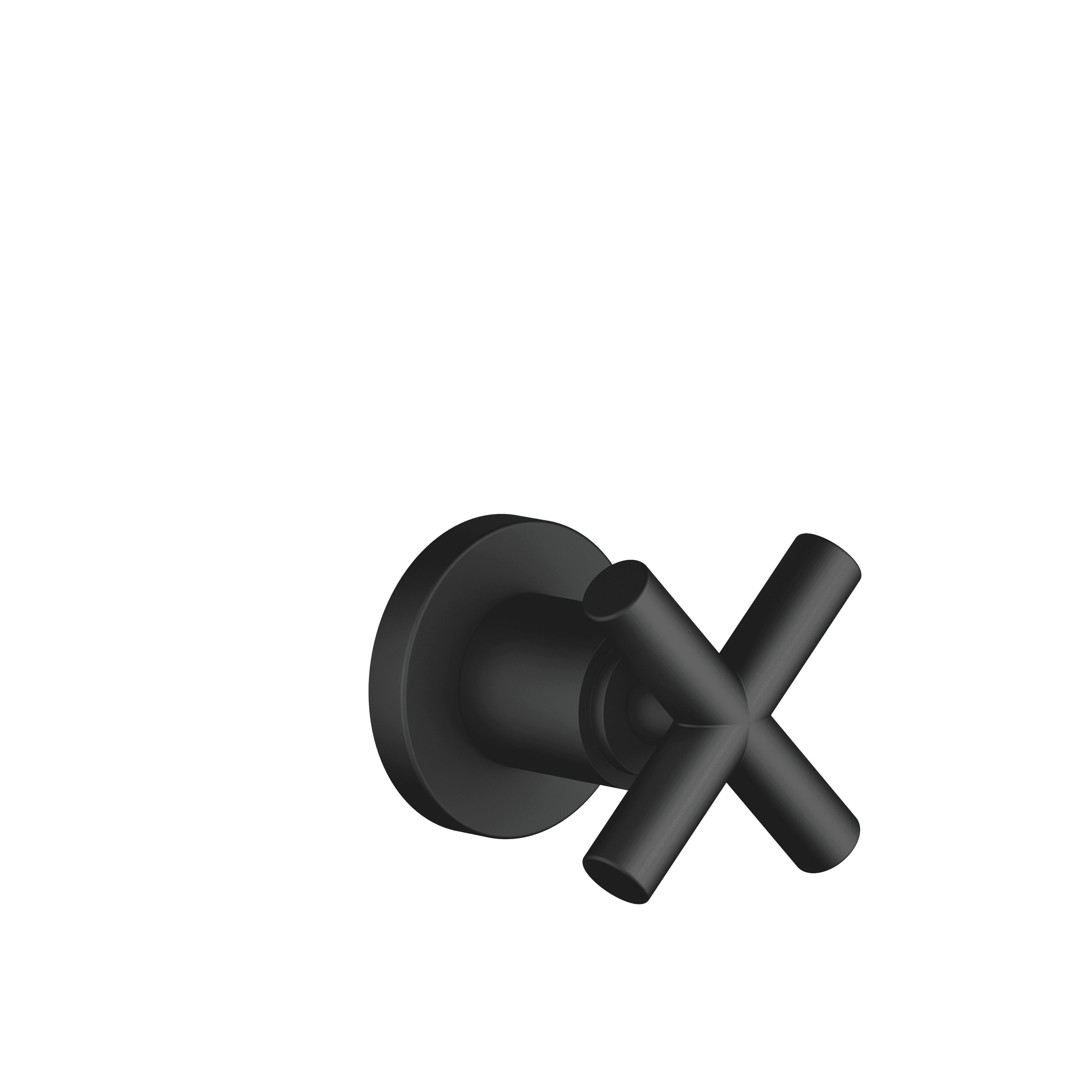 TARA Wall valve clockwise closing 3/4" in Matte Black