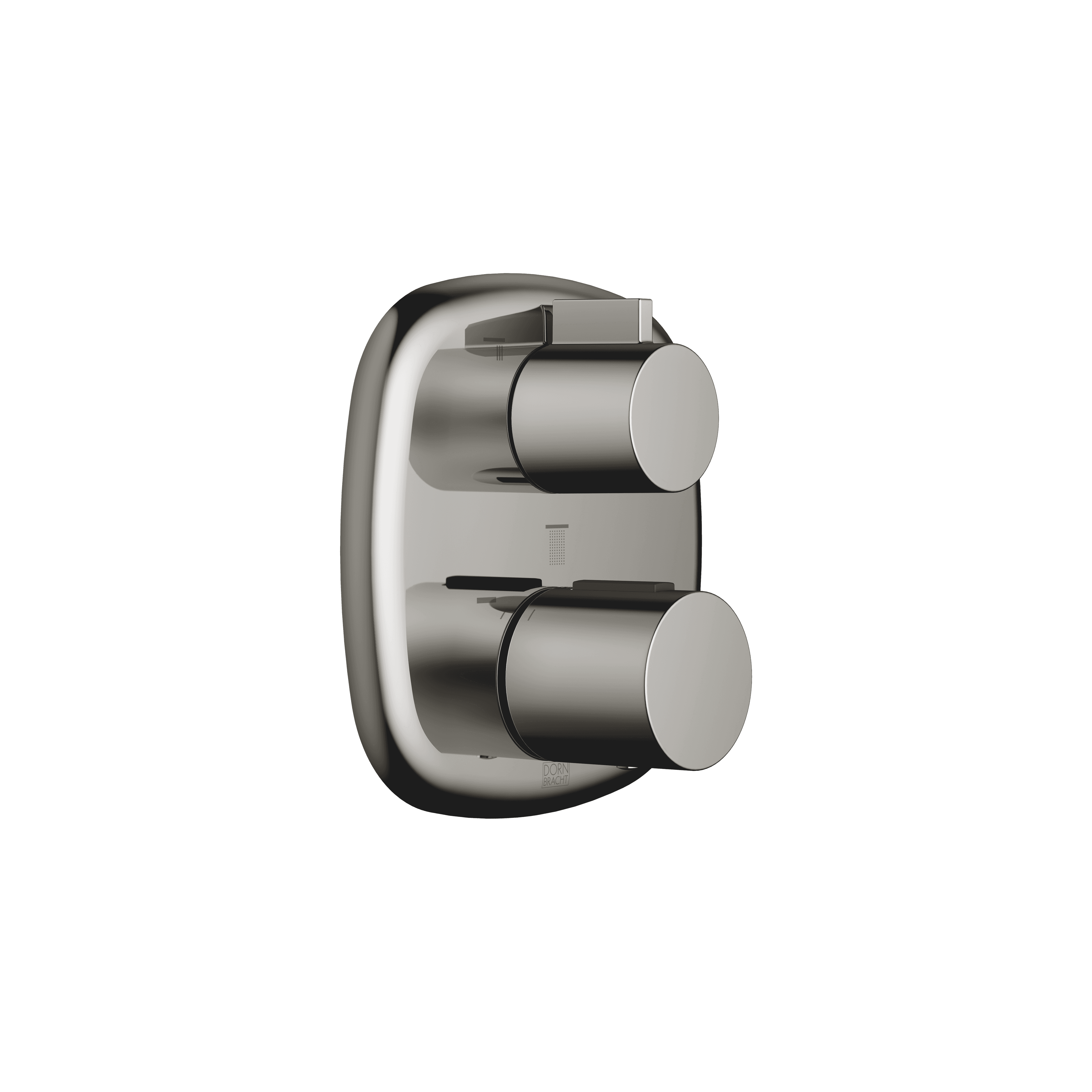COYA Concealed thermostat with three function volume control in Dark Chrome