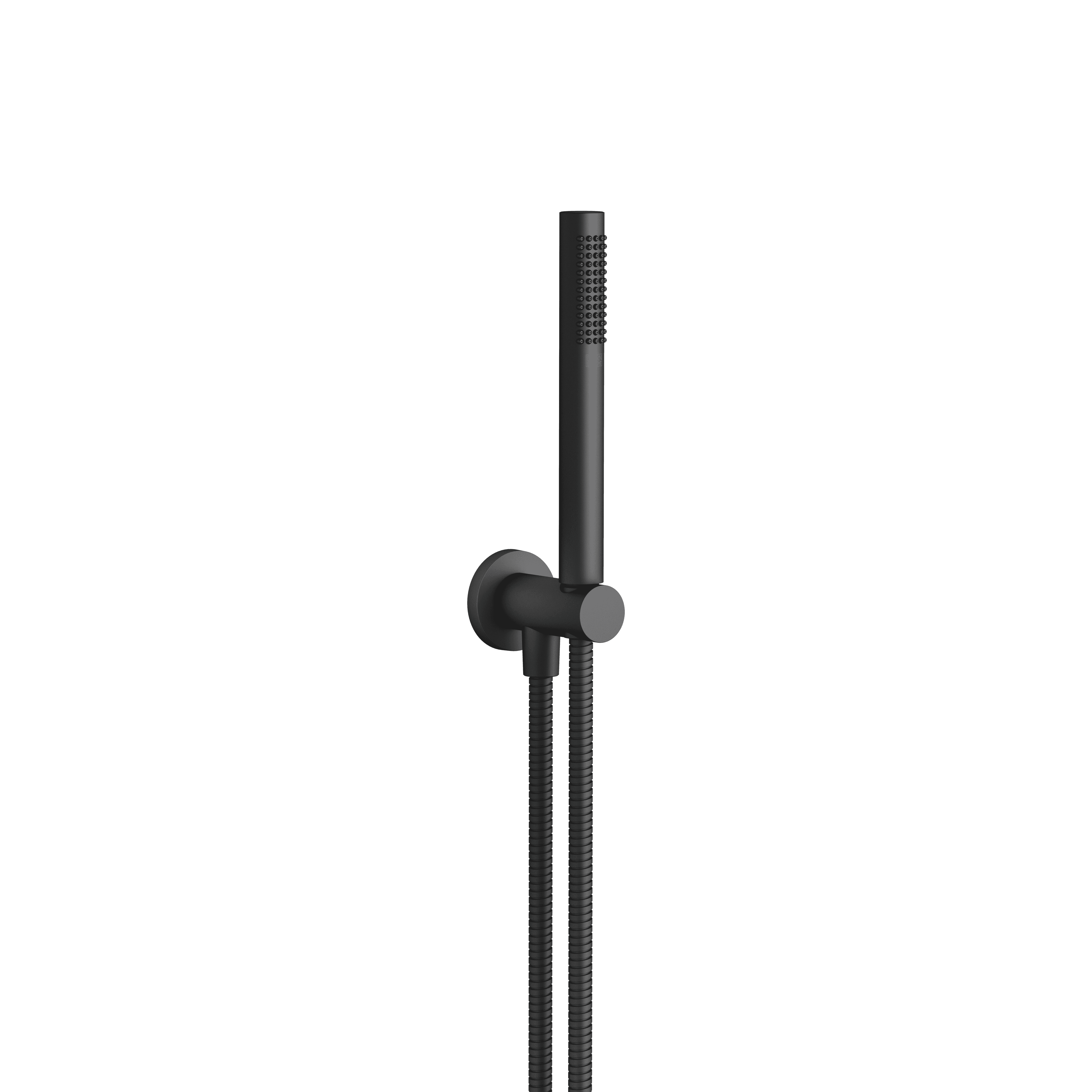 Hand shower set with integrated shower holder in Matte Black