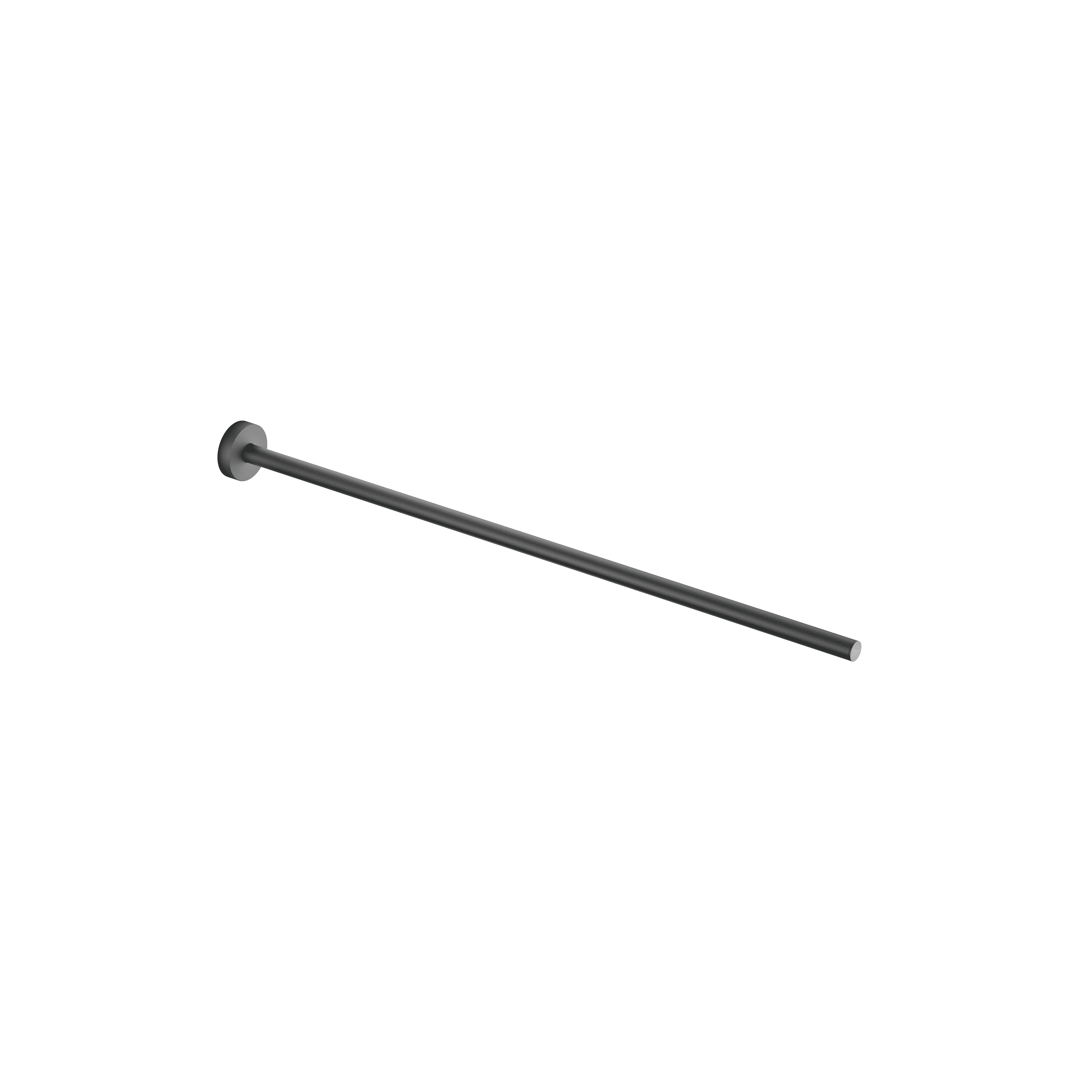 Towel bar 1-piece non-swivel in Matte Black