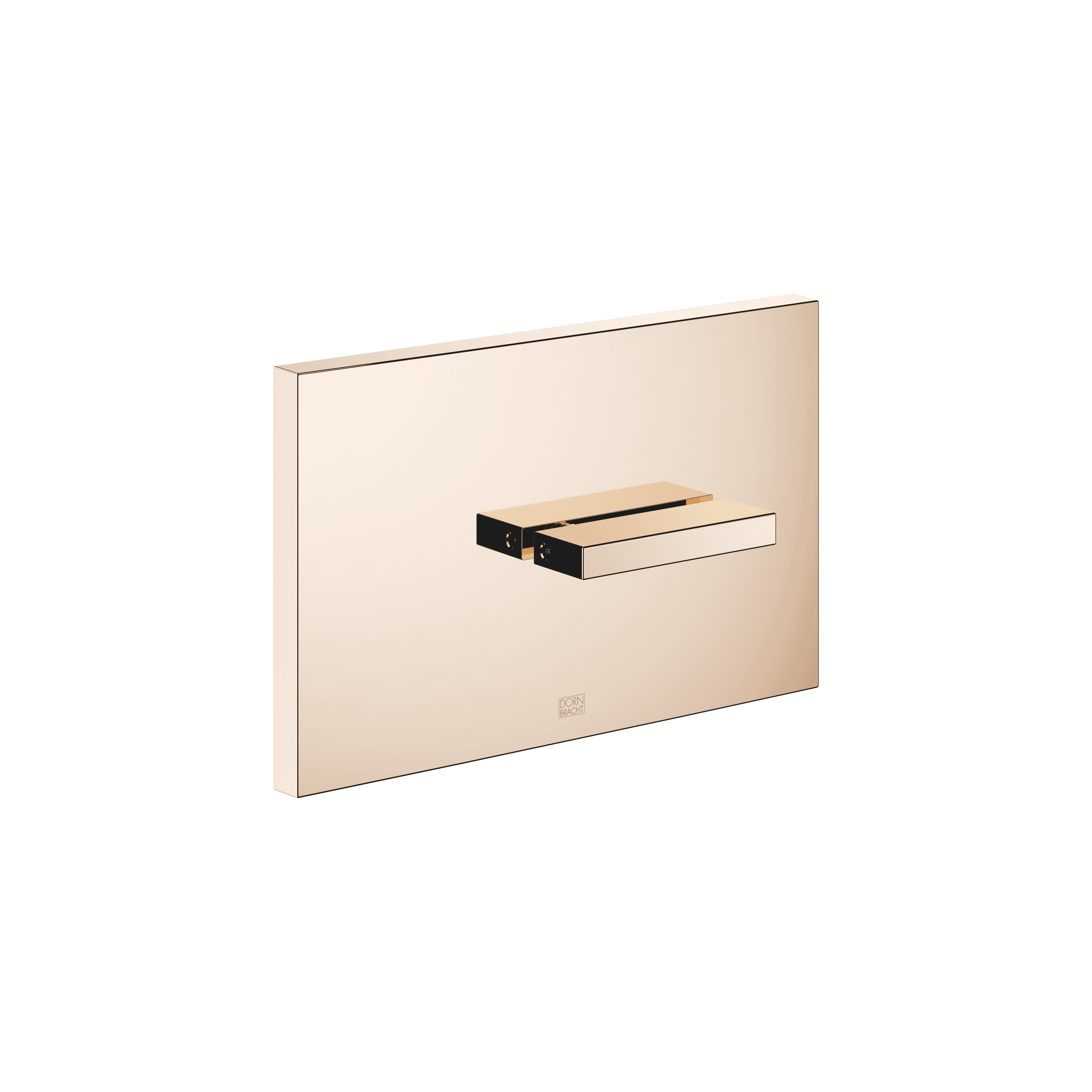 Cover plate for the concealed WC cistern made by TeCe in Light Gold (PVD)
