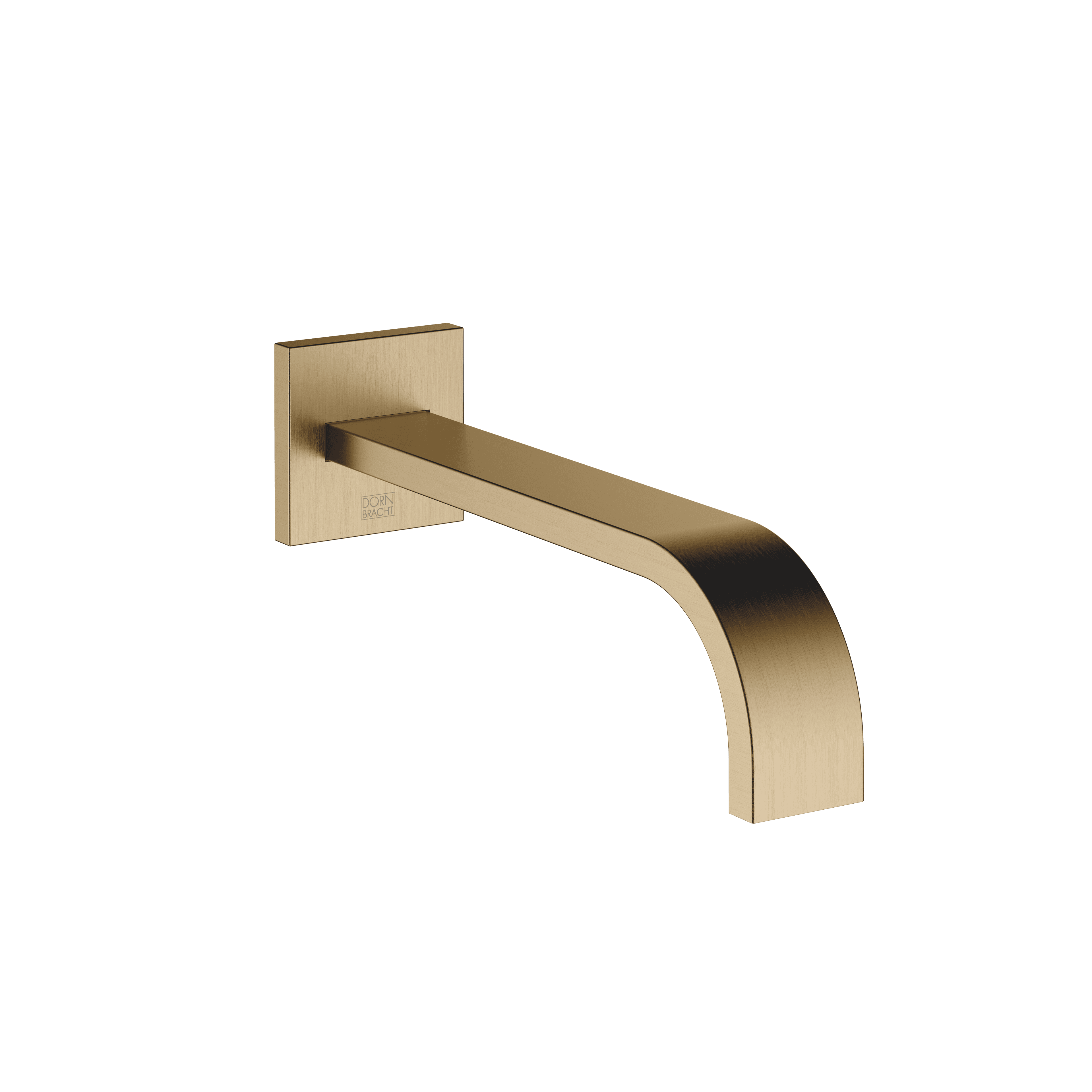 MEM Bath spout for wall mounting in Brushed Dark Brass (PVD)