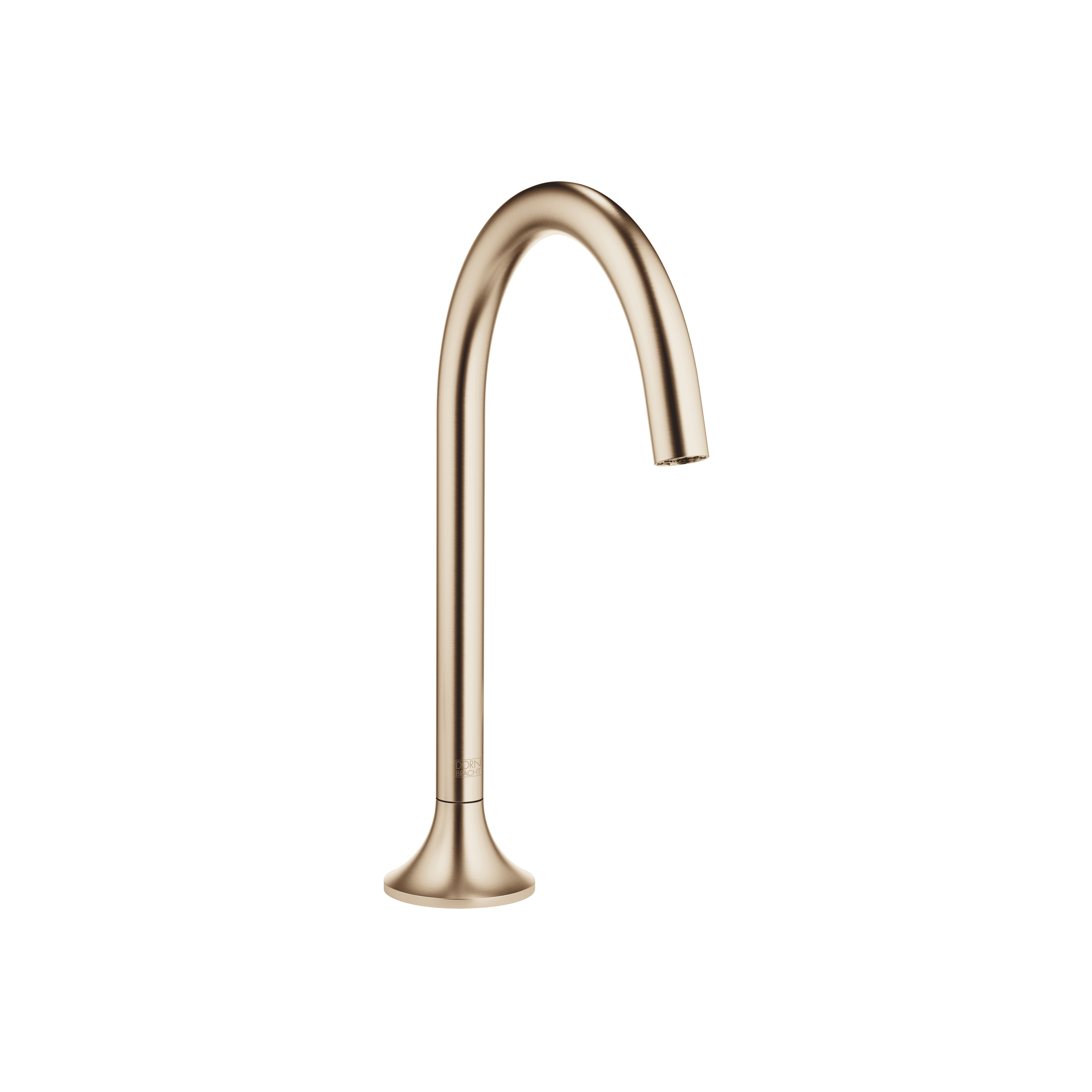VAIA Deck-mounted basin spout without pop-up waste in Brushed Champagne (22kt Gold)