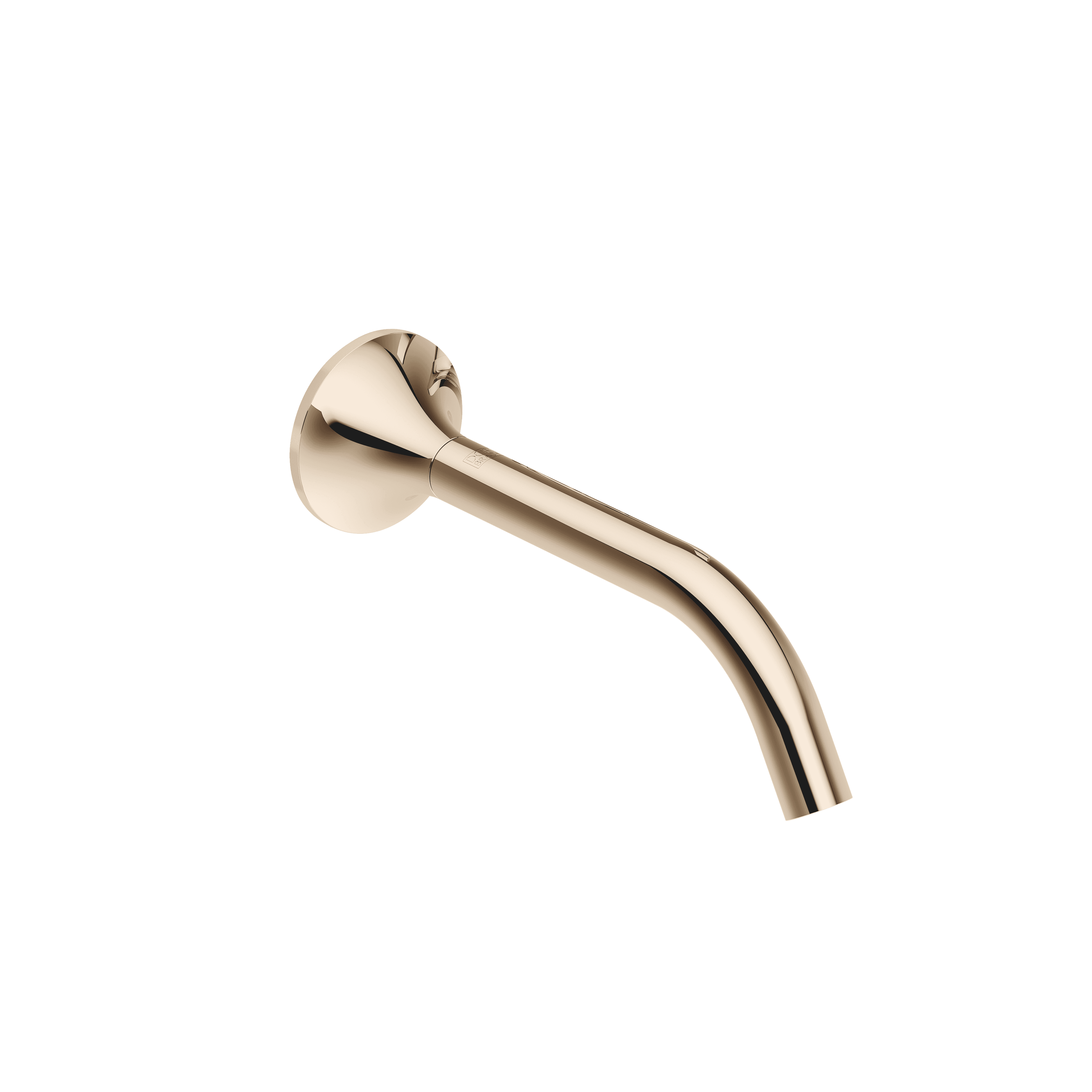 VAIA Wall-mounted basin spout without pop-up waste in Champagne (22kt Gold)