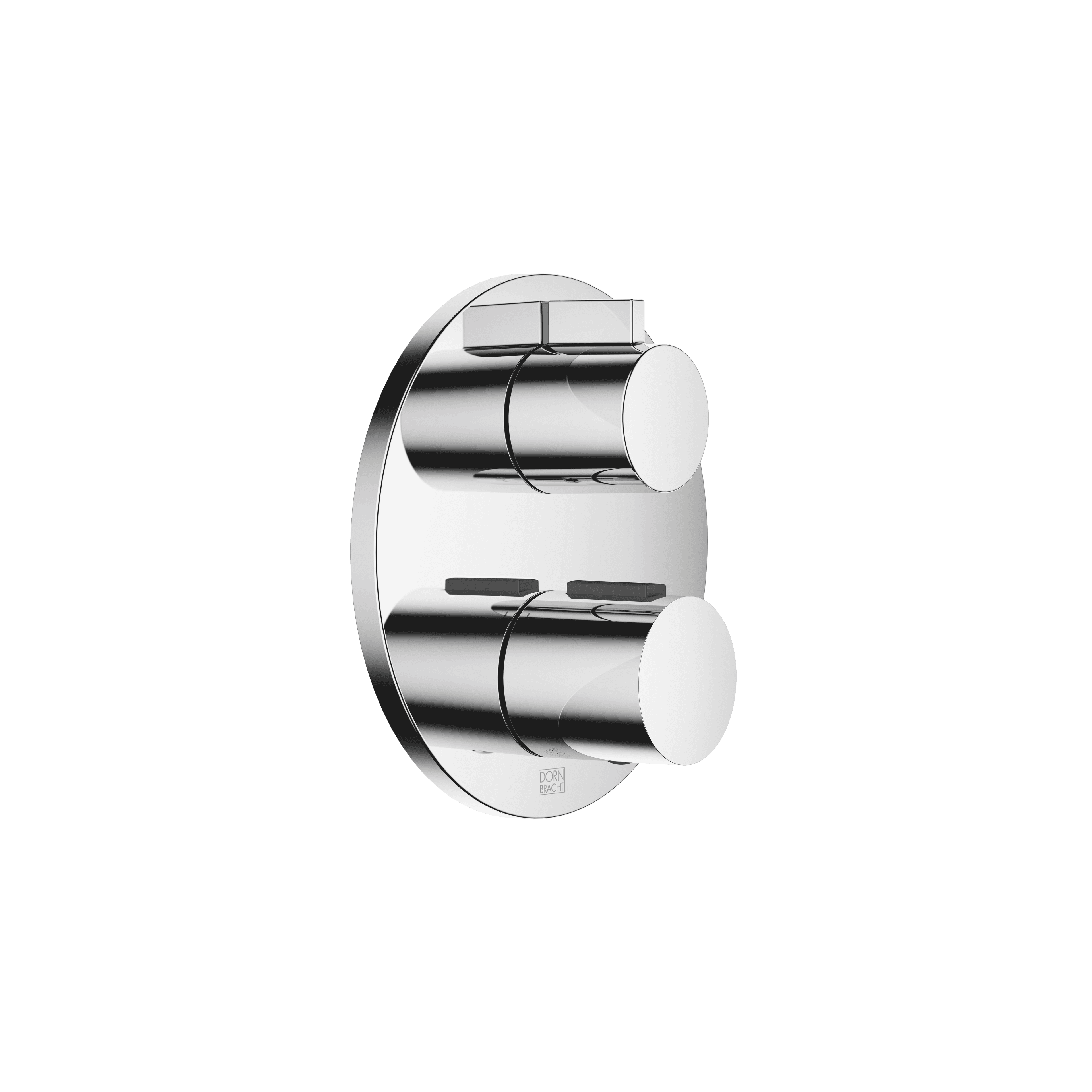 Concealed thermostat with one function volume control in Chrome