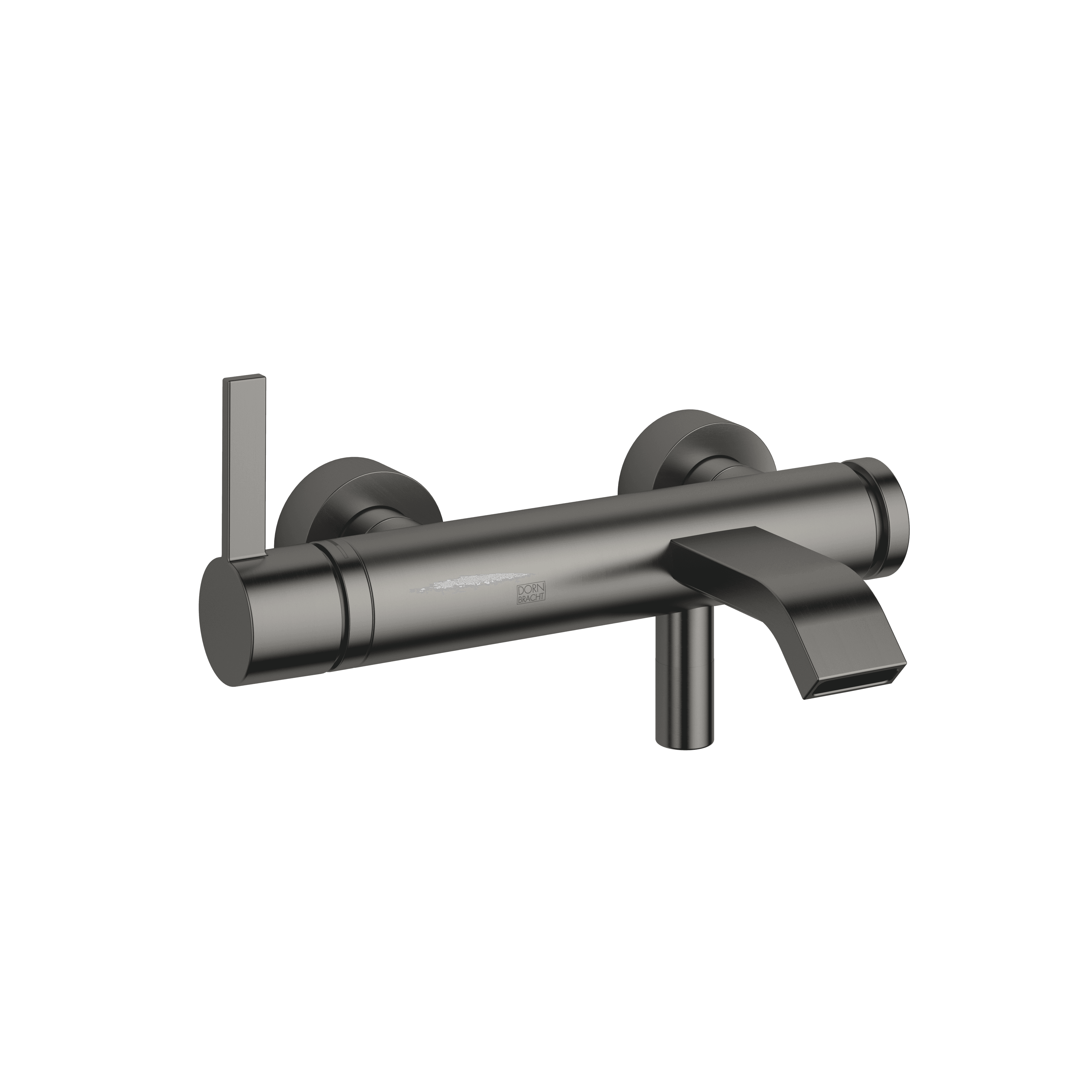 IMO Single-lever bath mixer for wall mounting without shower set in Brushed Dark Platinum