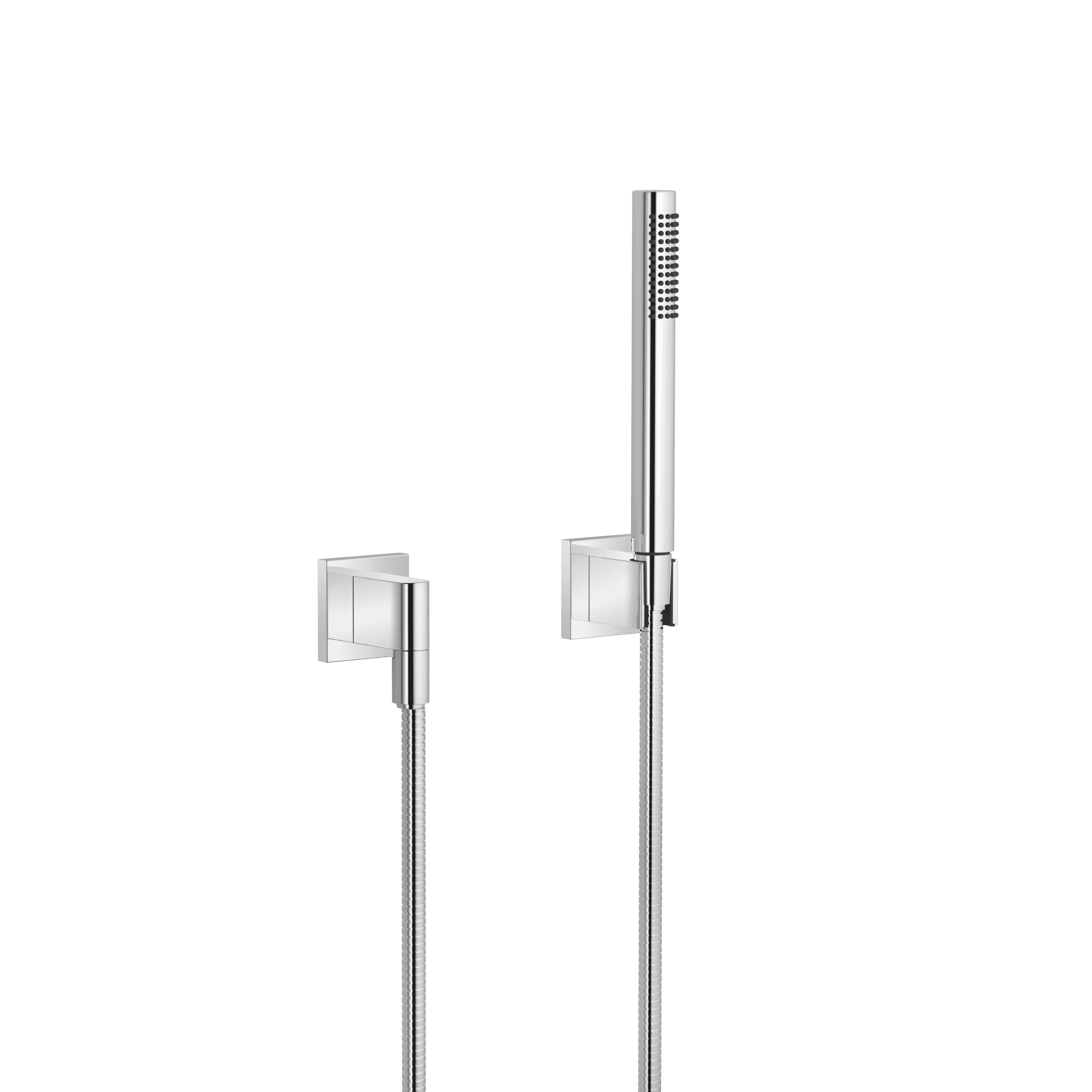 Hand shower set with individual rosettes FlowReduce in Chrome