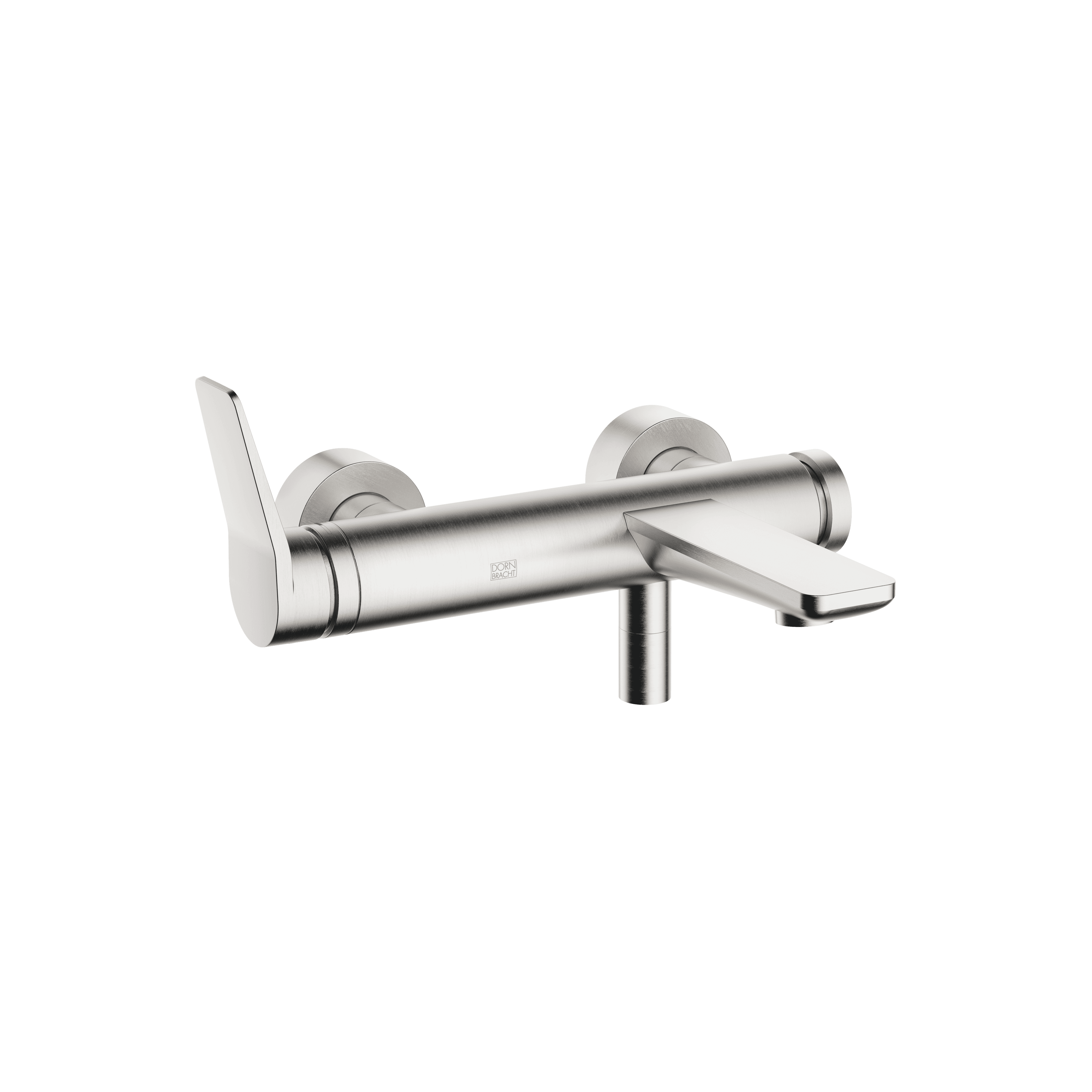 LISSÉ Single-lever bath mixer for wall mounting without shower set in Brushed Platinum