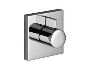SYMETRICS Wall valve anti-clockwise closing 1/2" in Dark Chrome