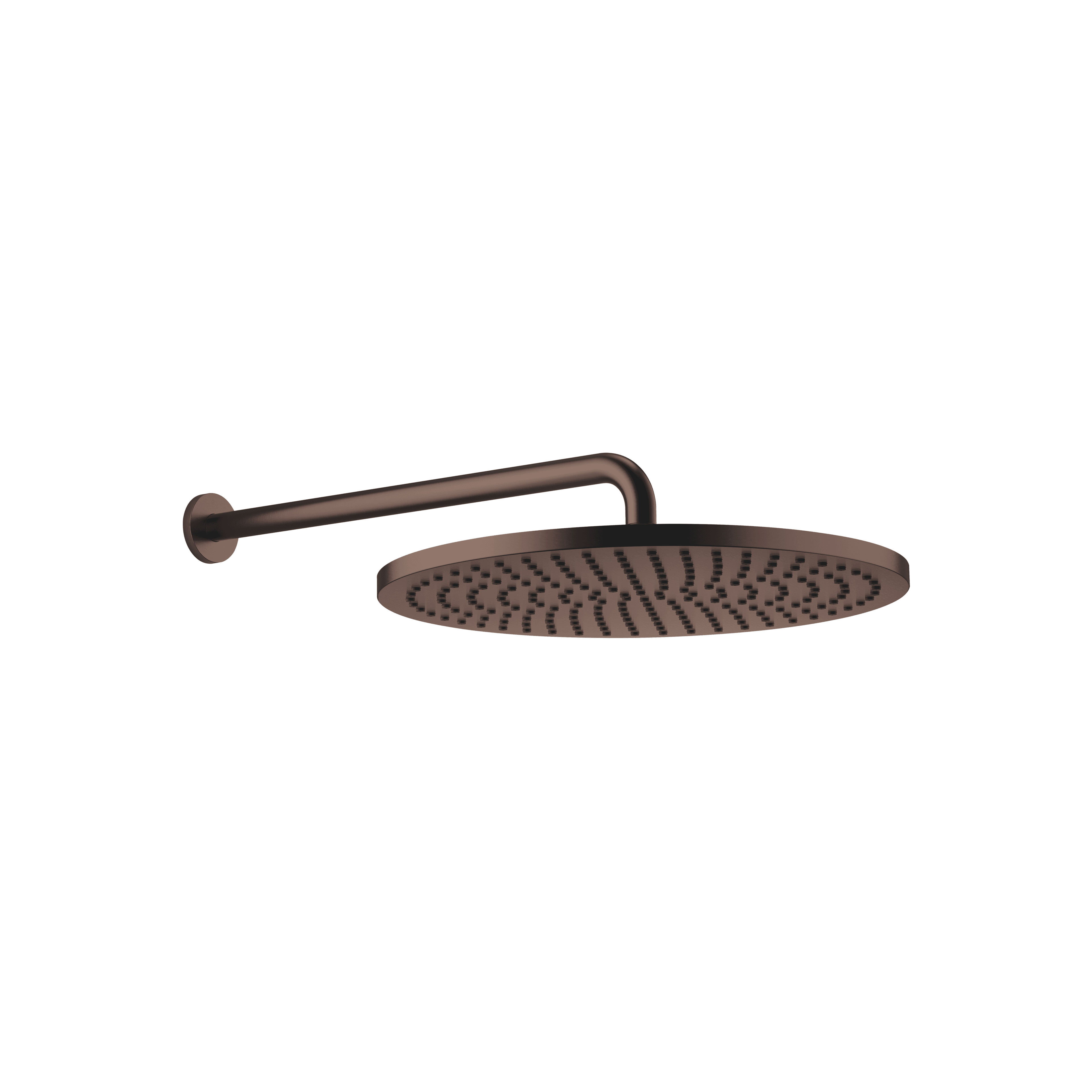 Rain shower with wall fixing 400 mm in Brushed Dark Bronze (PVD)
