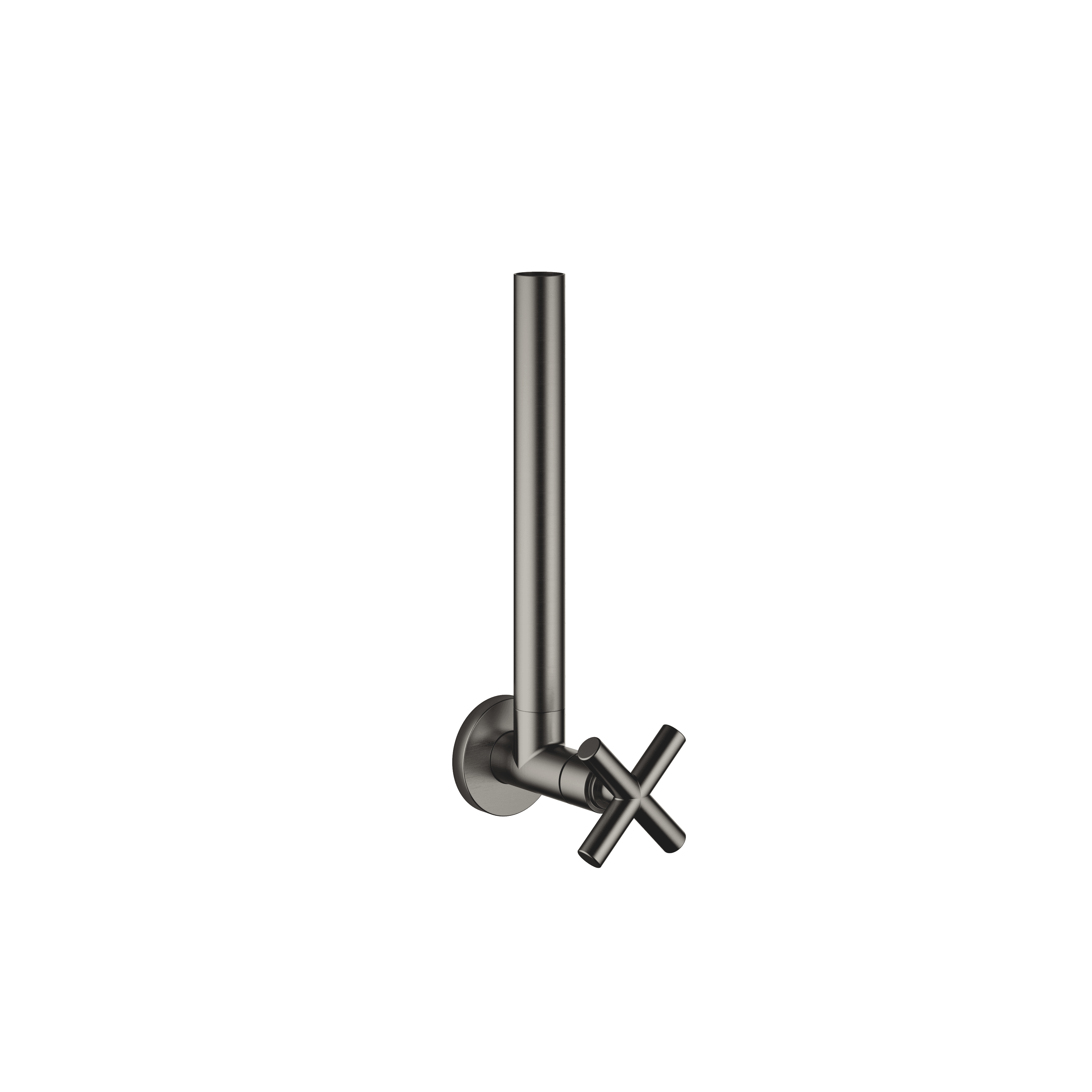 TARA Angle valve in Brushed Dark Platinum