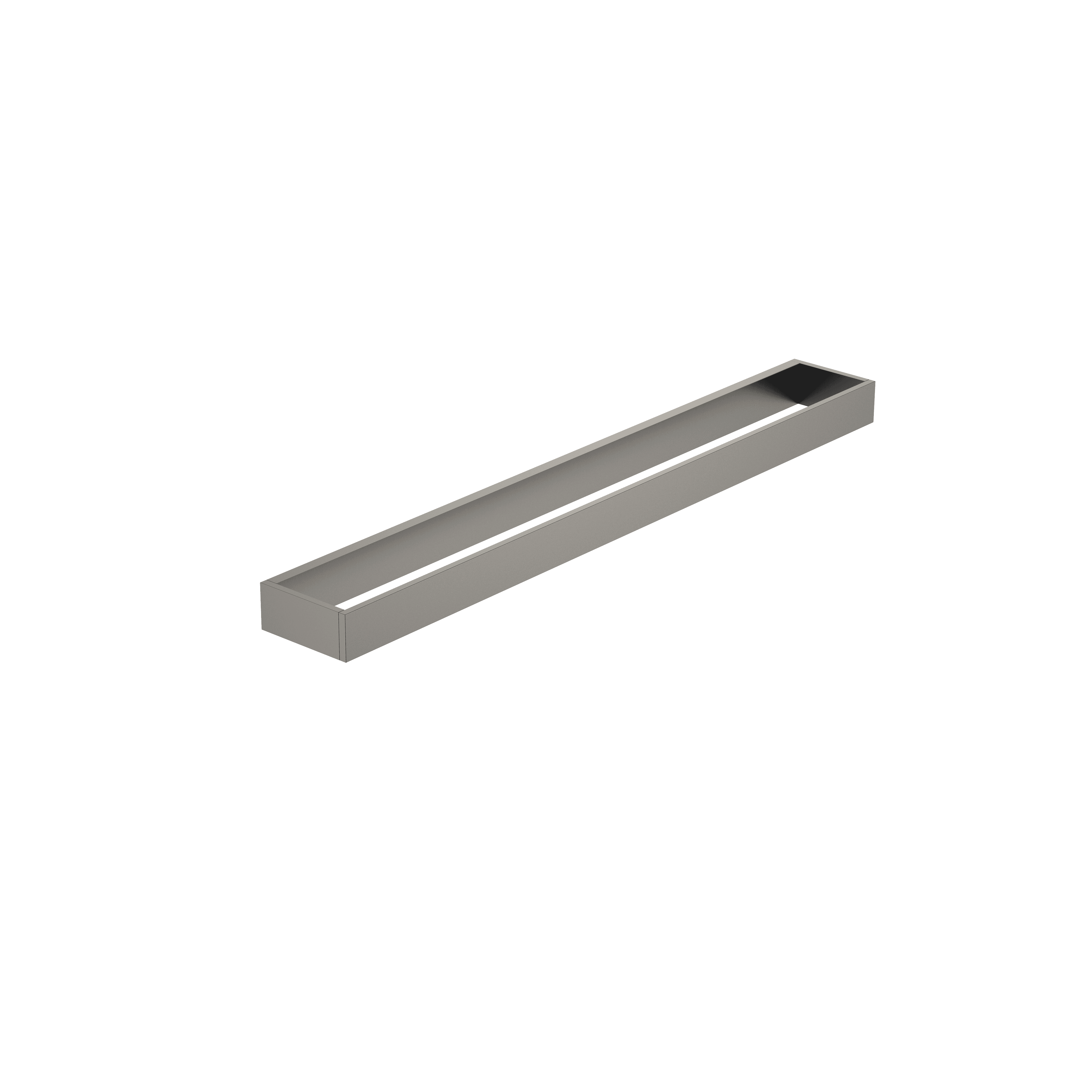 Towel bar in Brushed Dark Platinum