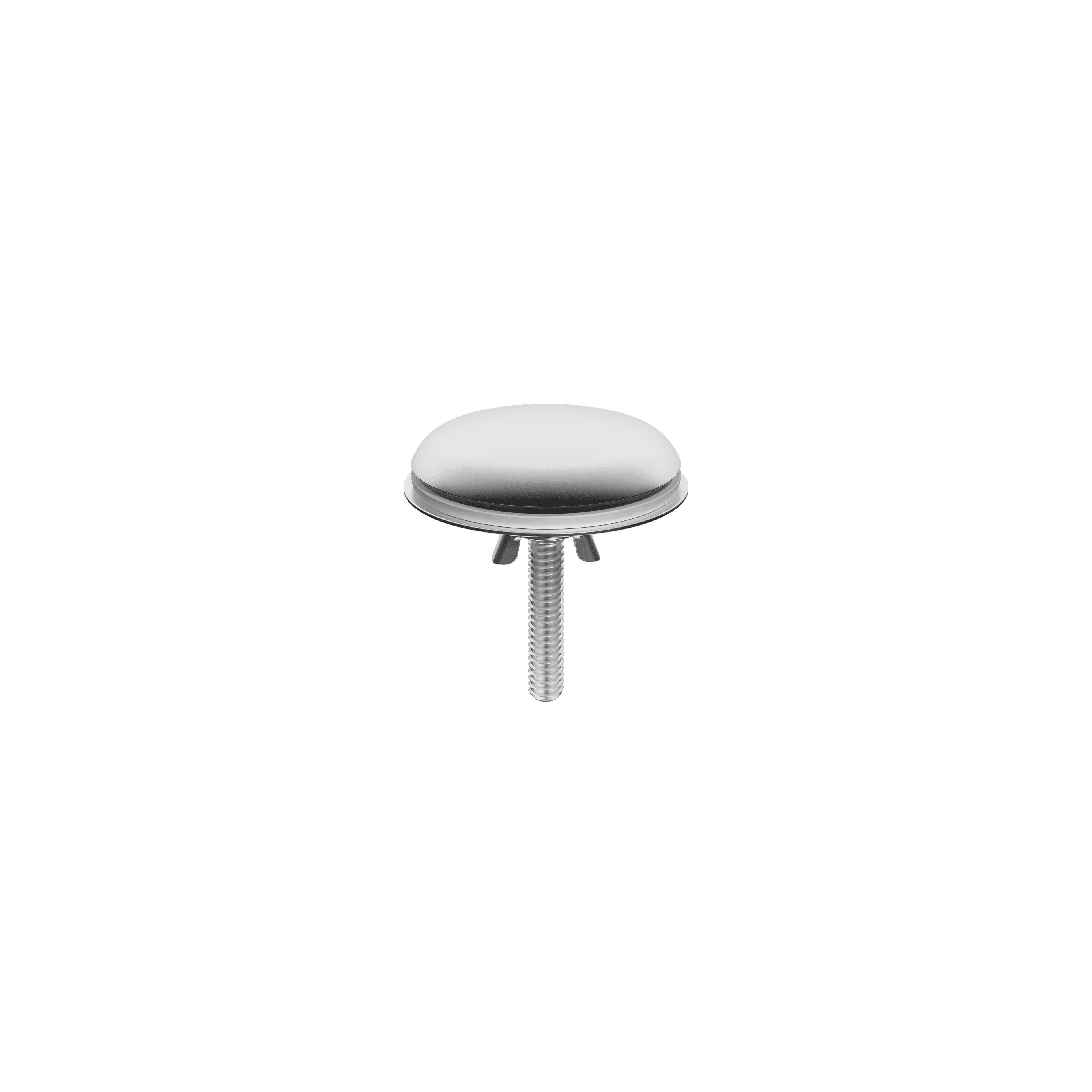 Cover for tap hole in Brushed Chrome