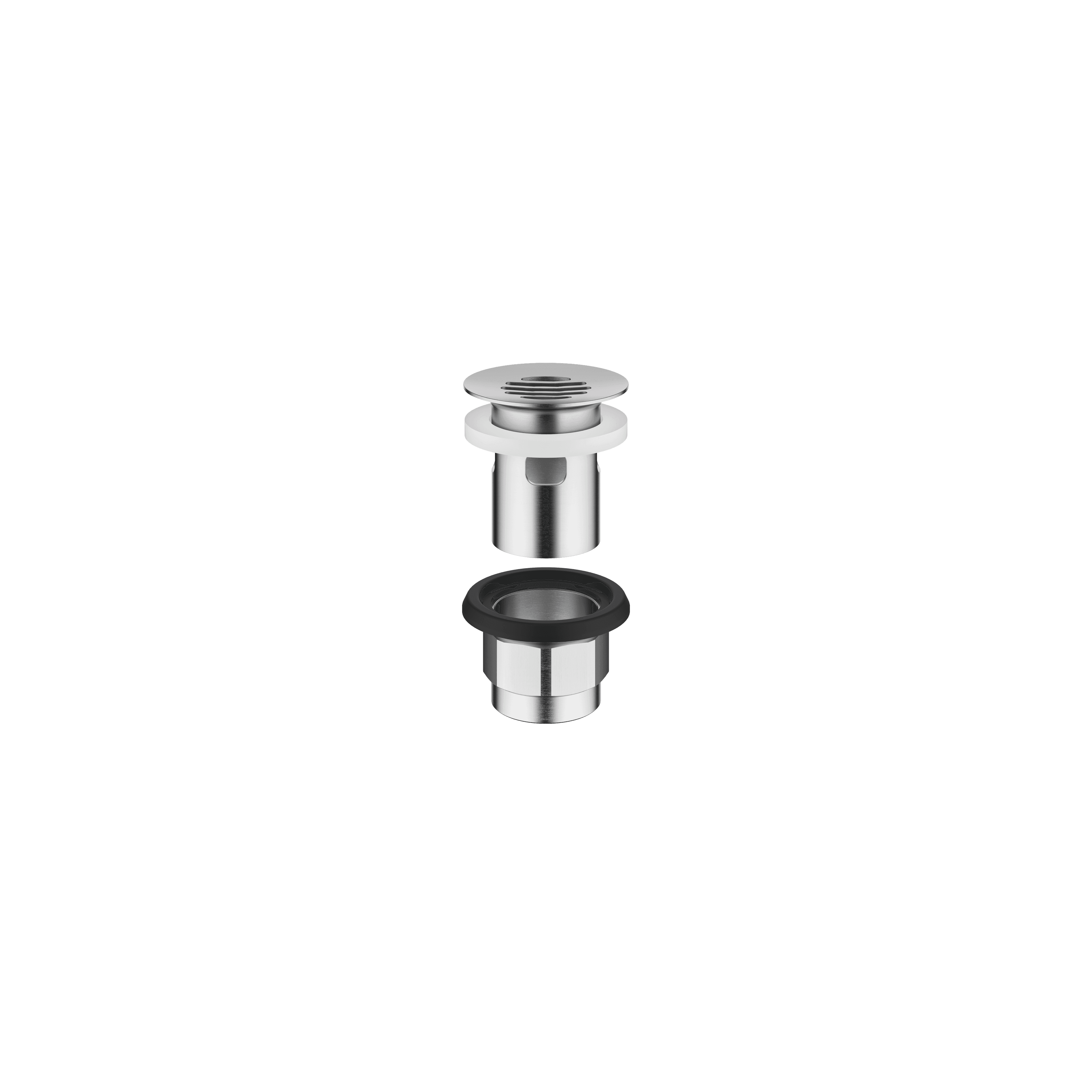 Grated waste 1 1/4" in Brushed Chrome