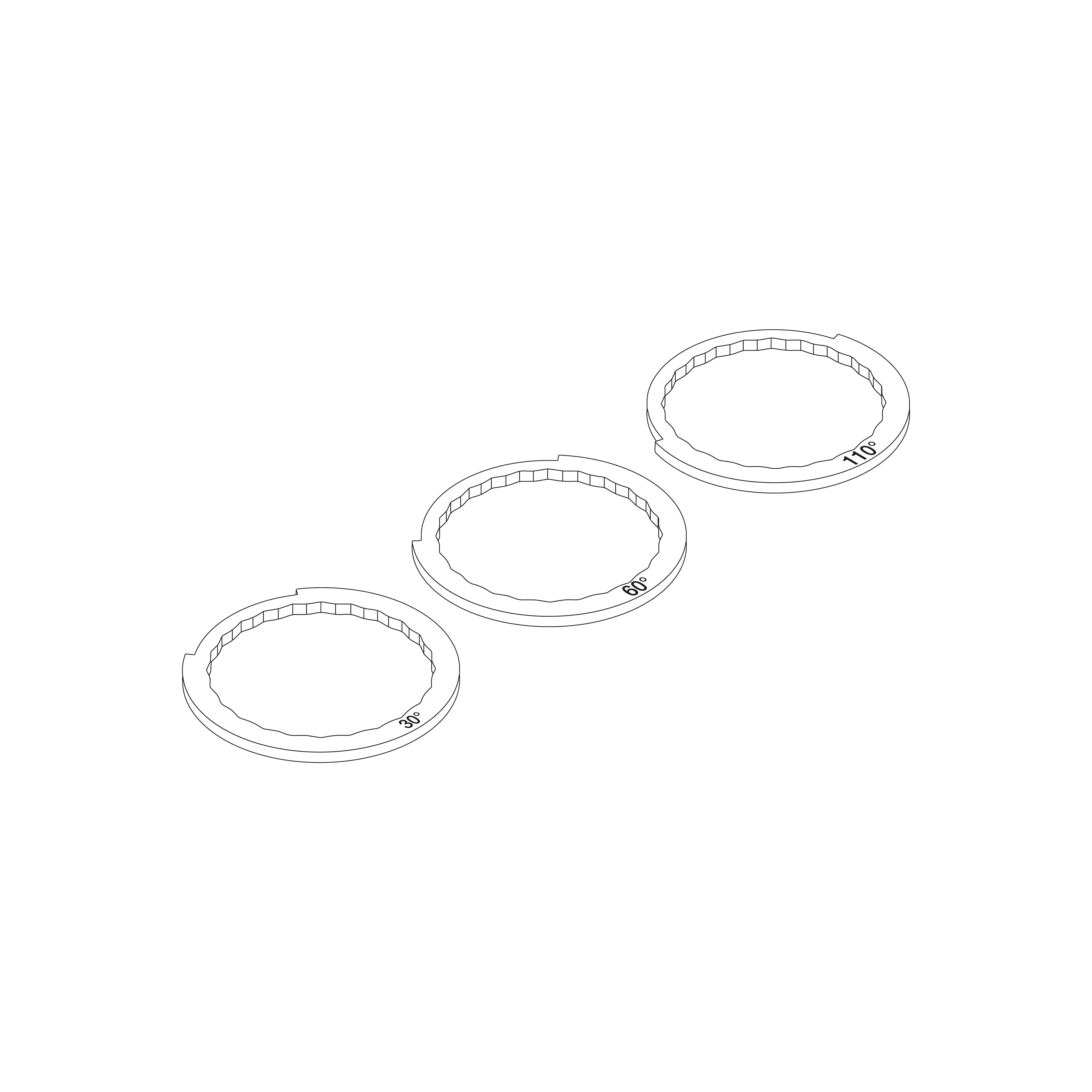 Swivel limitation set - in Standard finish