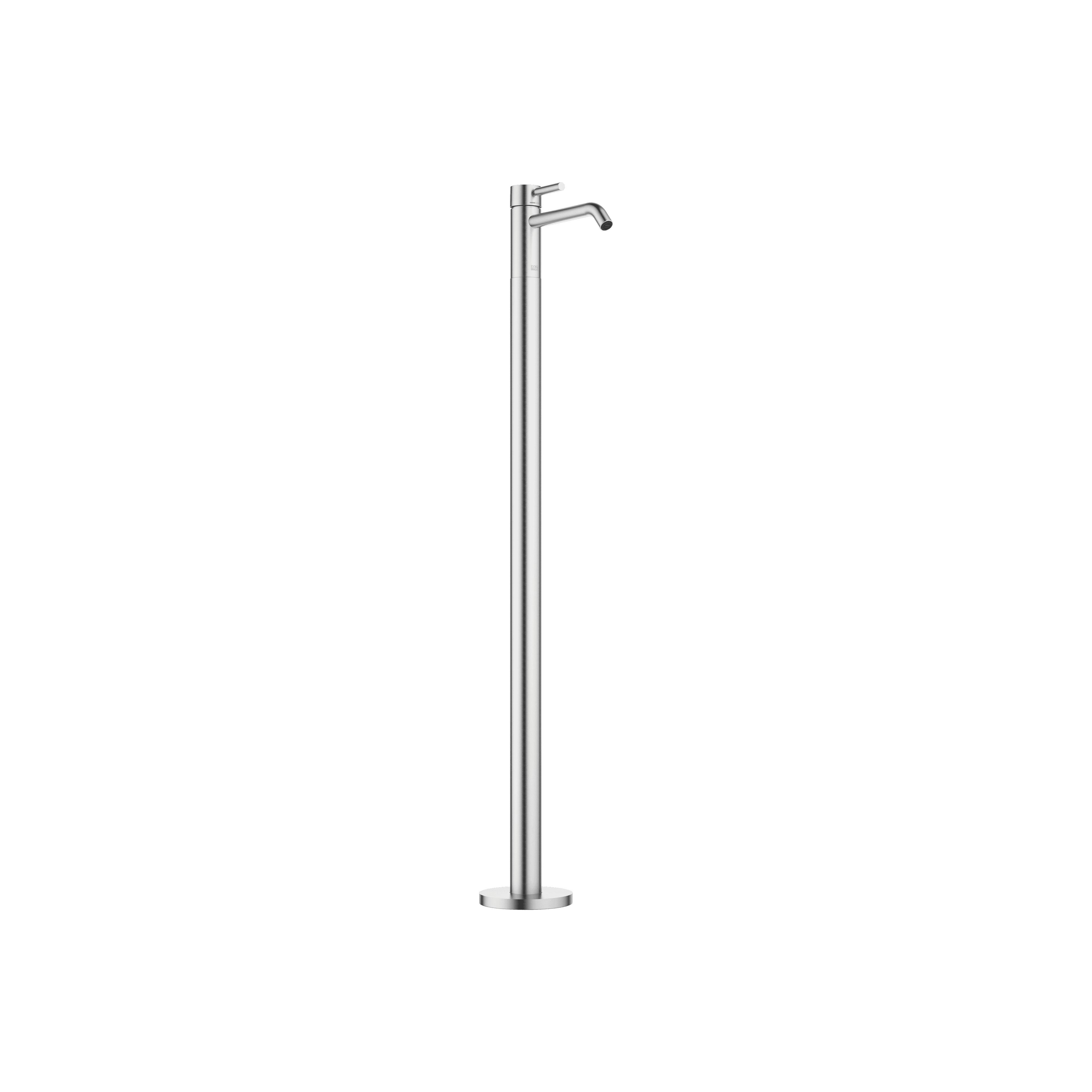 META Single-lever basin mixer with stand pipe without pop-up waste in Brushed Chrome