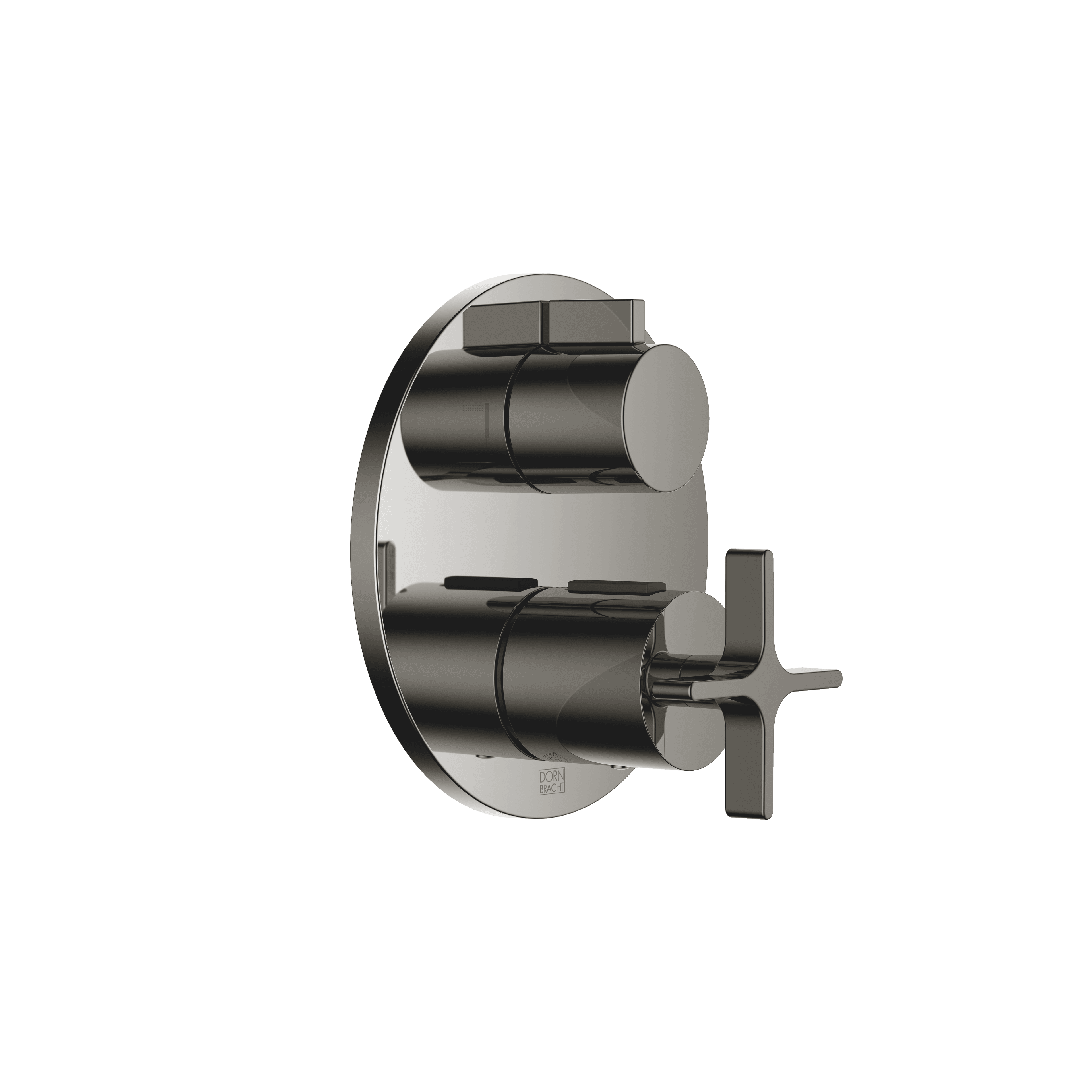 VAIA Concealed thermostat with two function volume control in Dark Chrome