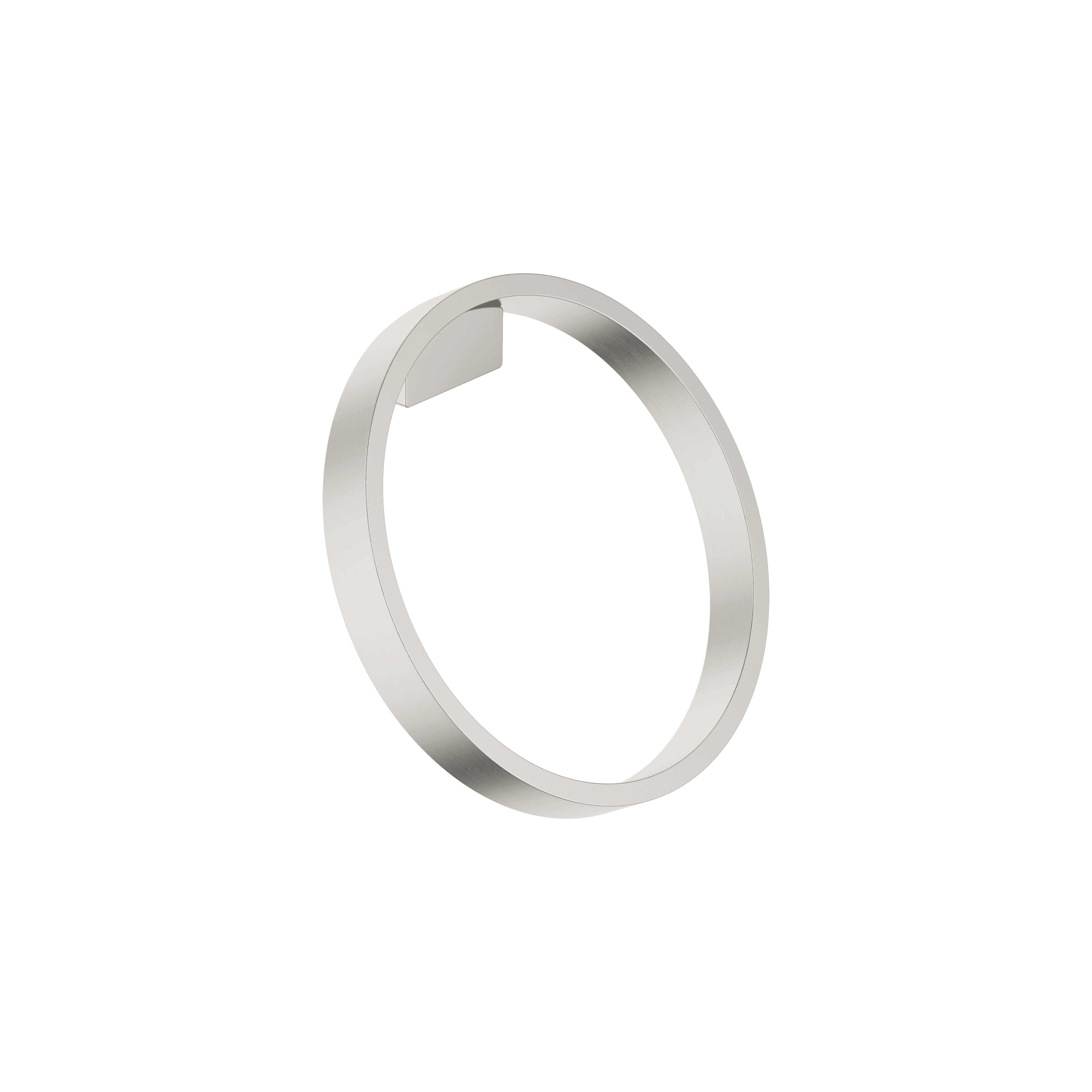 CYO Towel ring round in Brushed Platinum