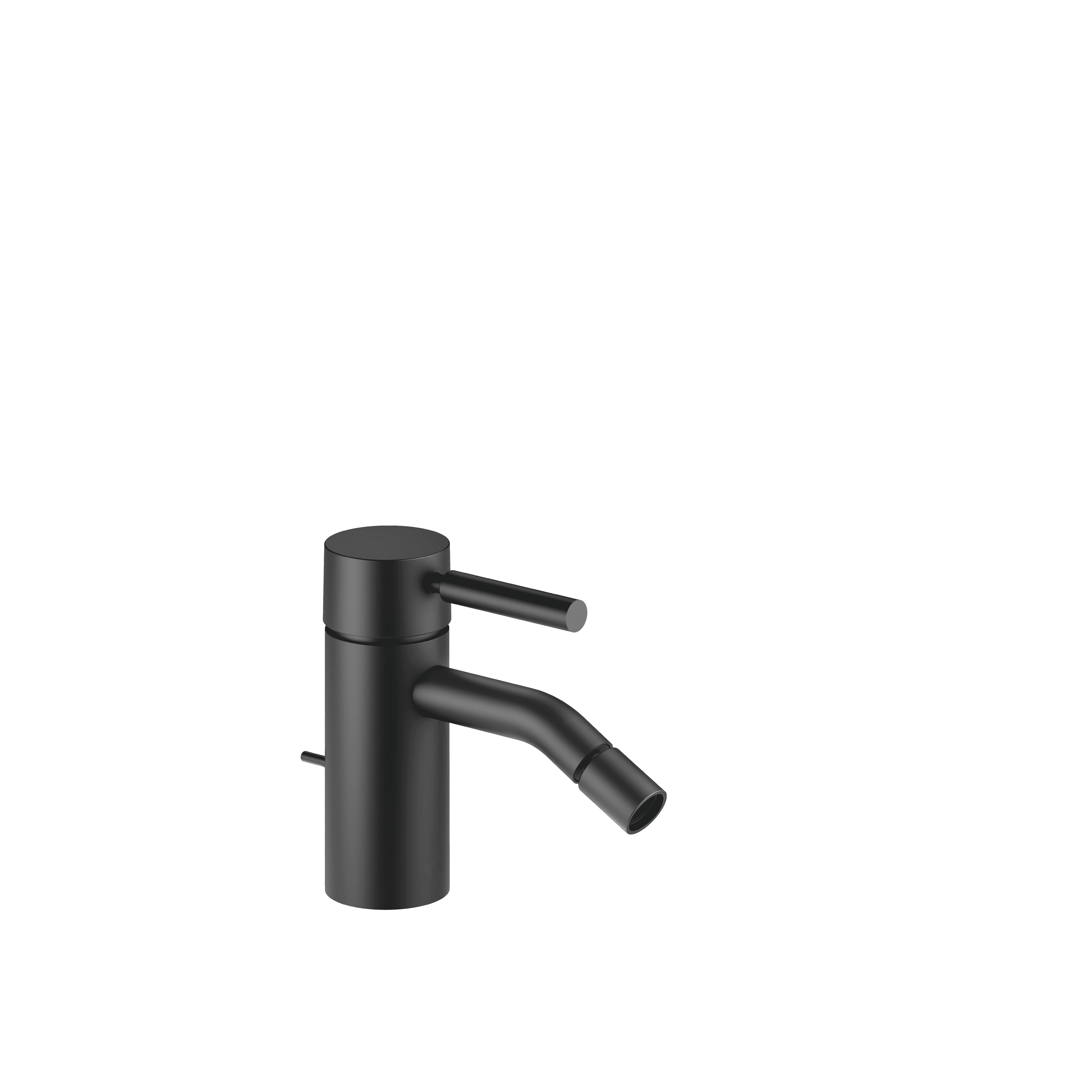 META Single-lever bidet mixer with pop-up waste in Matte Black