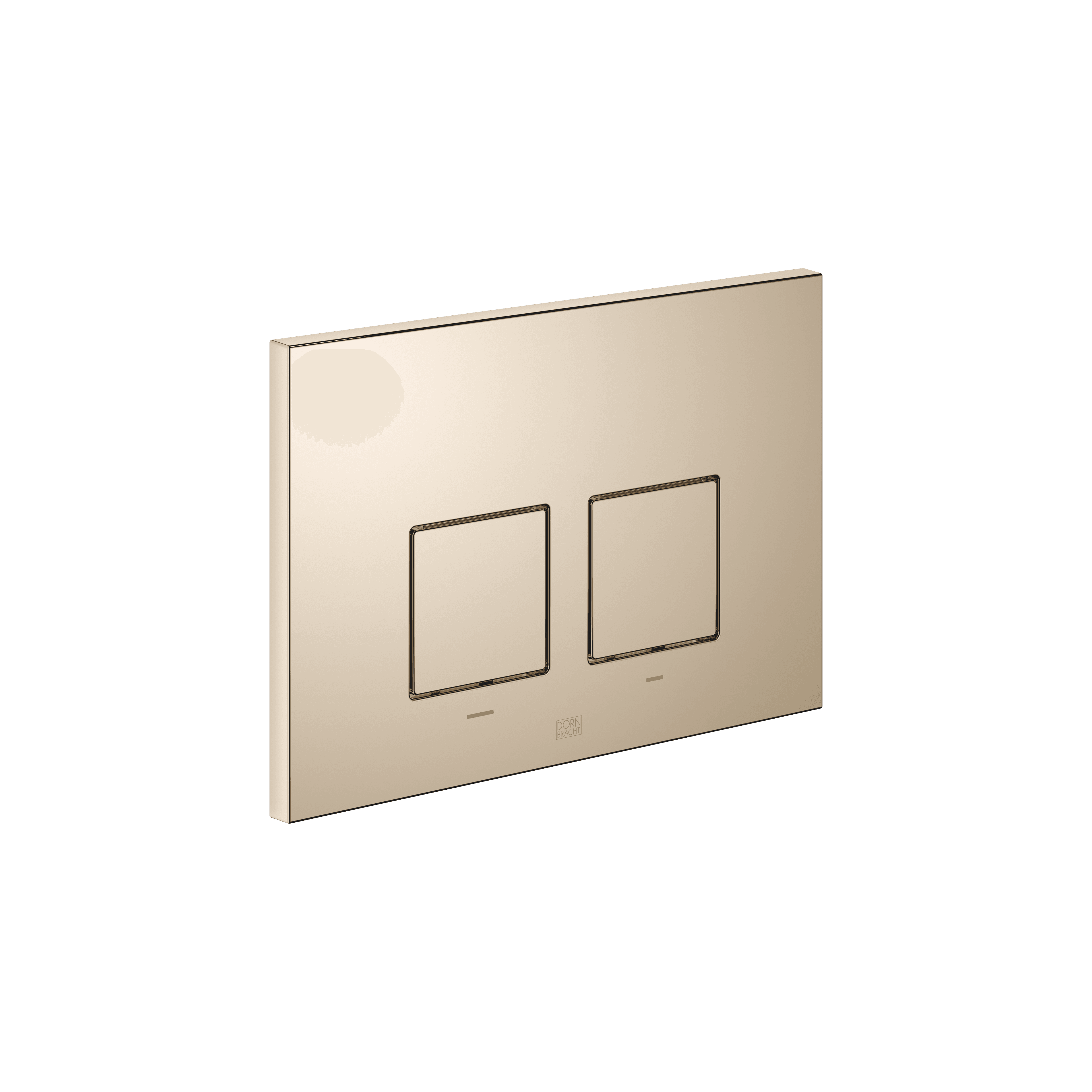 Flush plate for concealed WC cisterns made by Geberit angular in Champagne (22kt Gold)