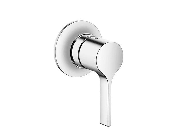 VAIA Concealed single-lever mixer with cover plate in Brushed Light Gold (PVD)