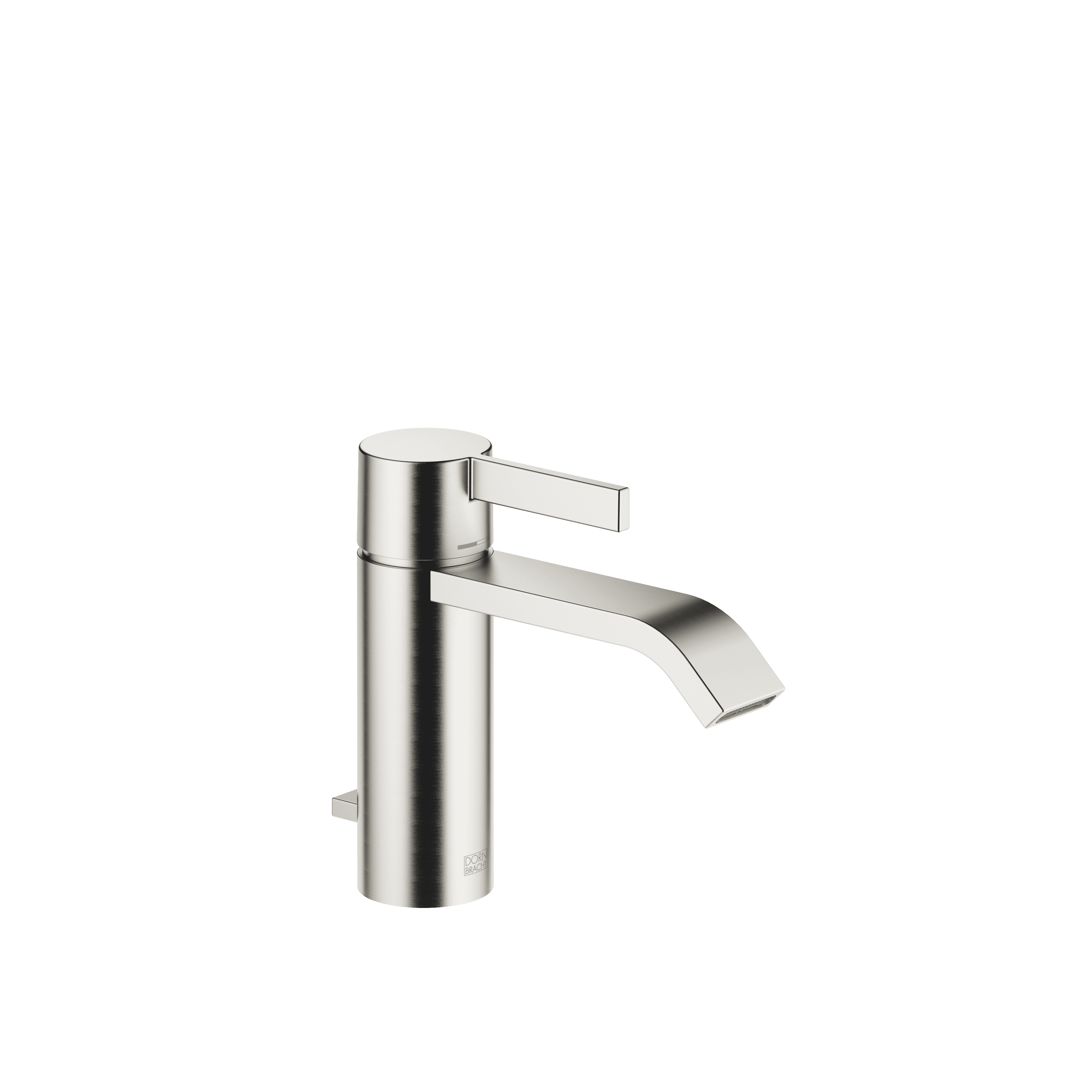 IMO Single-lever basin mixer with pop-up waste in Brushed Platinum