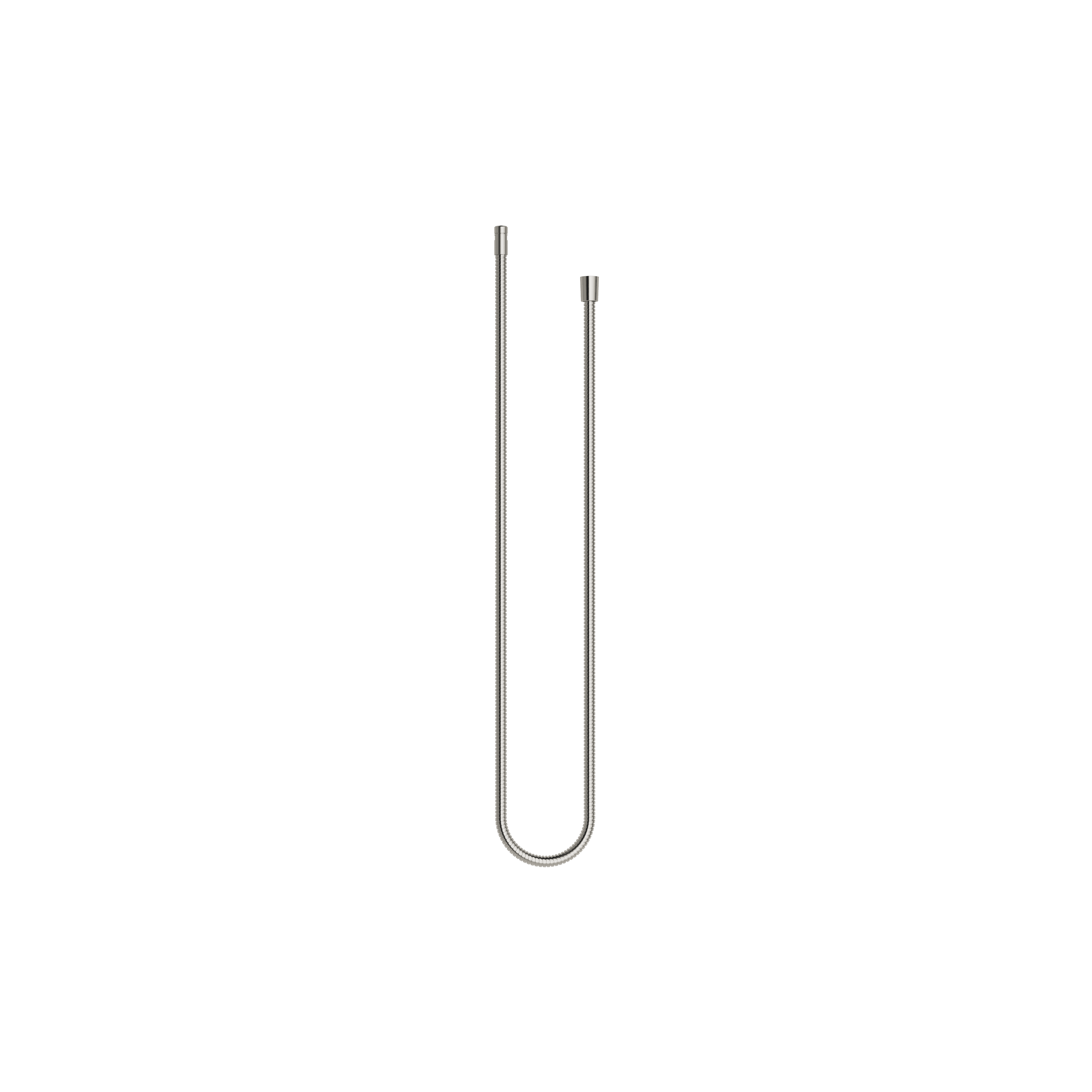 Metal shower hose 1/2" x 3/8" x 1750 mm in Brushed Platinum