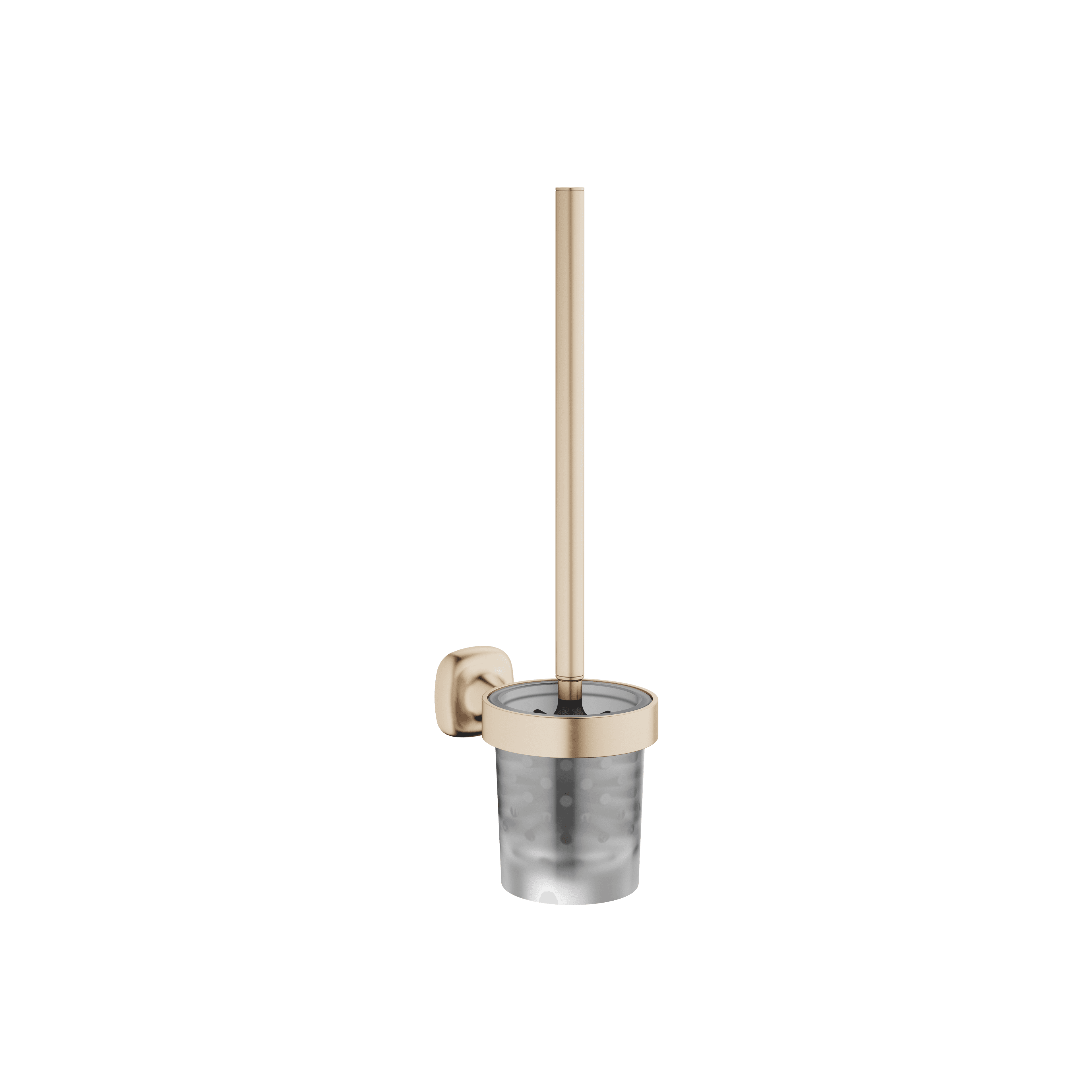 COYA Toilet brush set wall model in Brushed Champagne (22kt Gold)