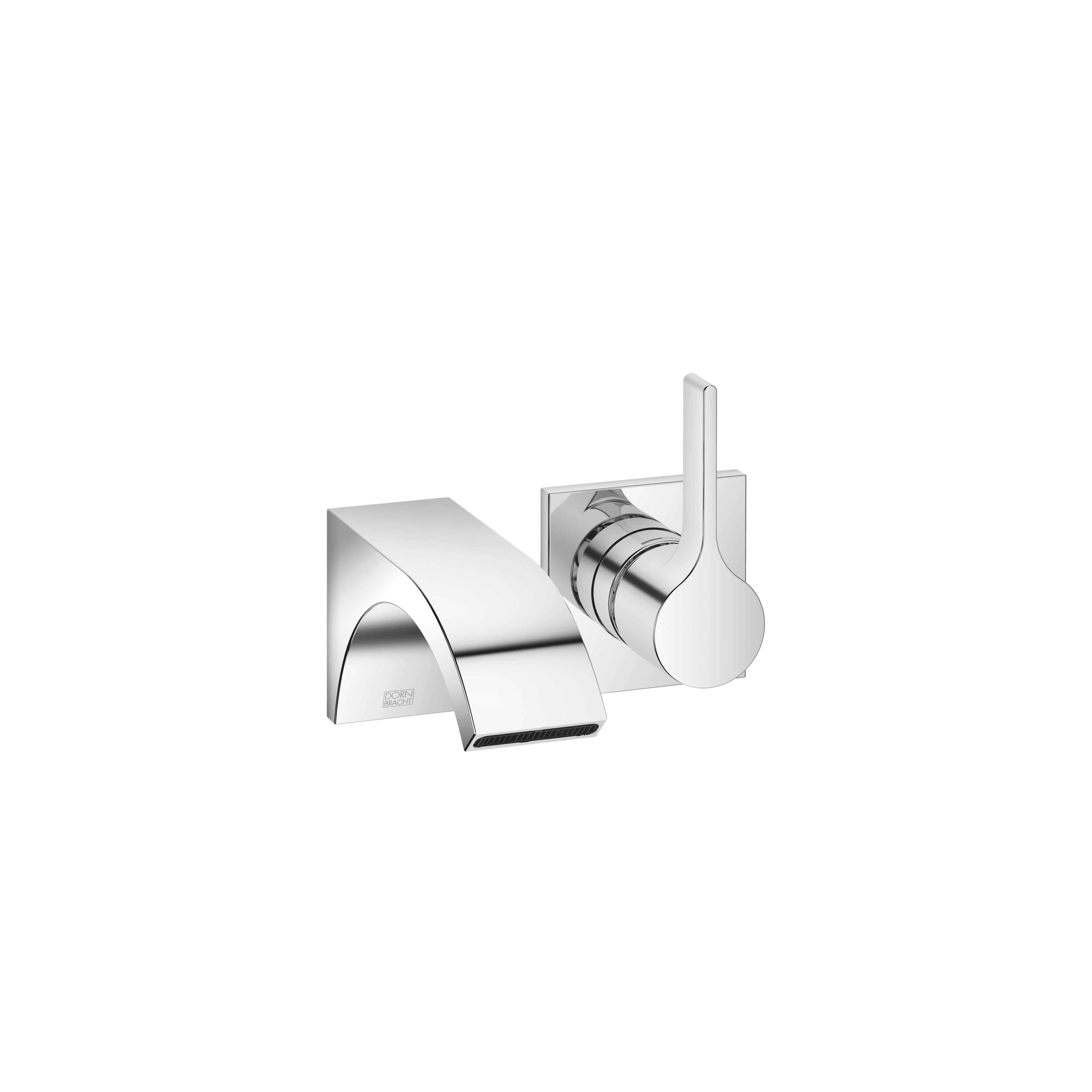 CYO Wall-mounted single-lever basin mixer without pop-up waste in Chrome