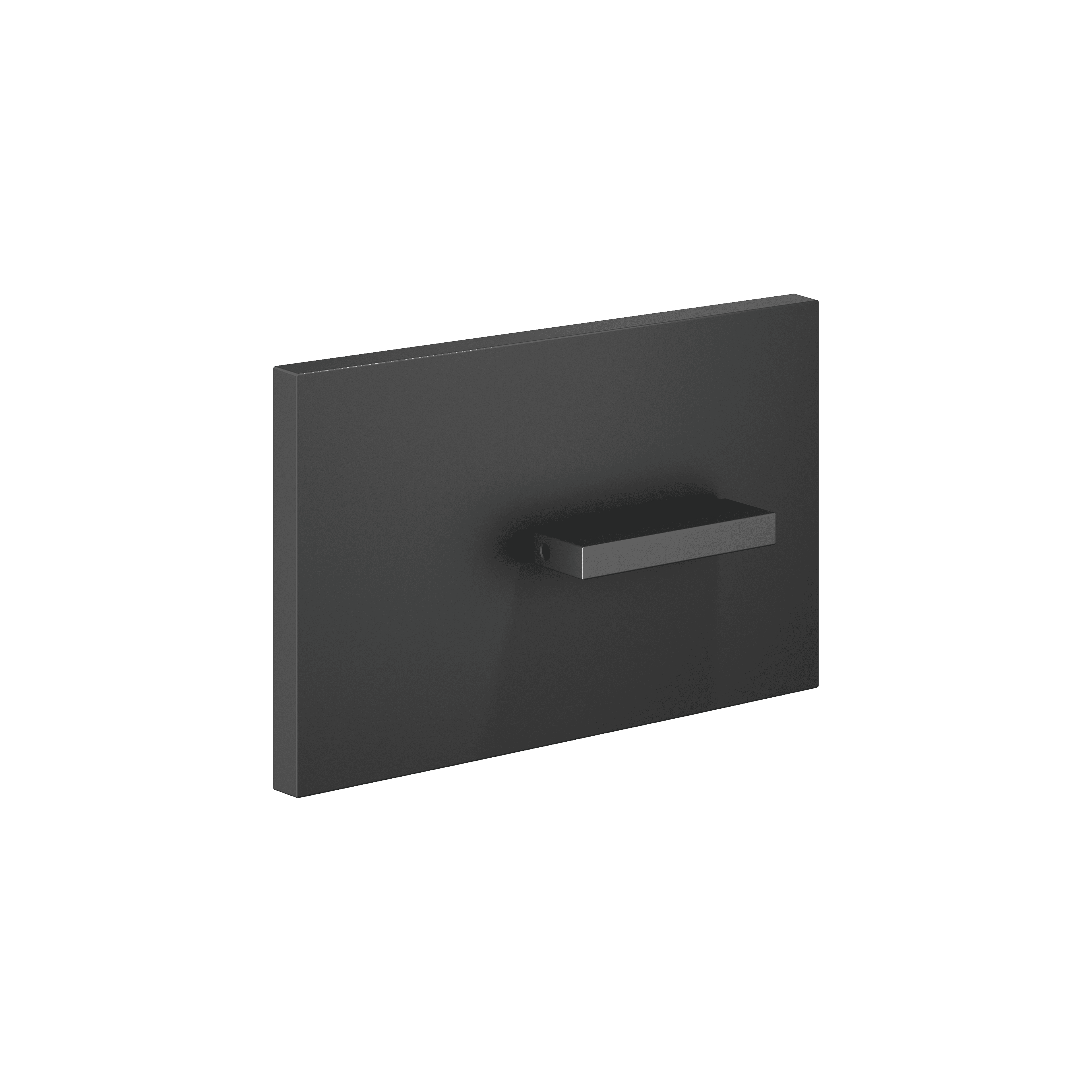 Cover plate for the concealed WC cistern made by TeCe in Matte Black