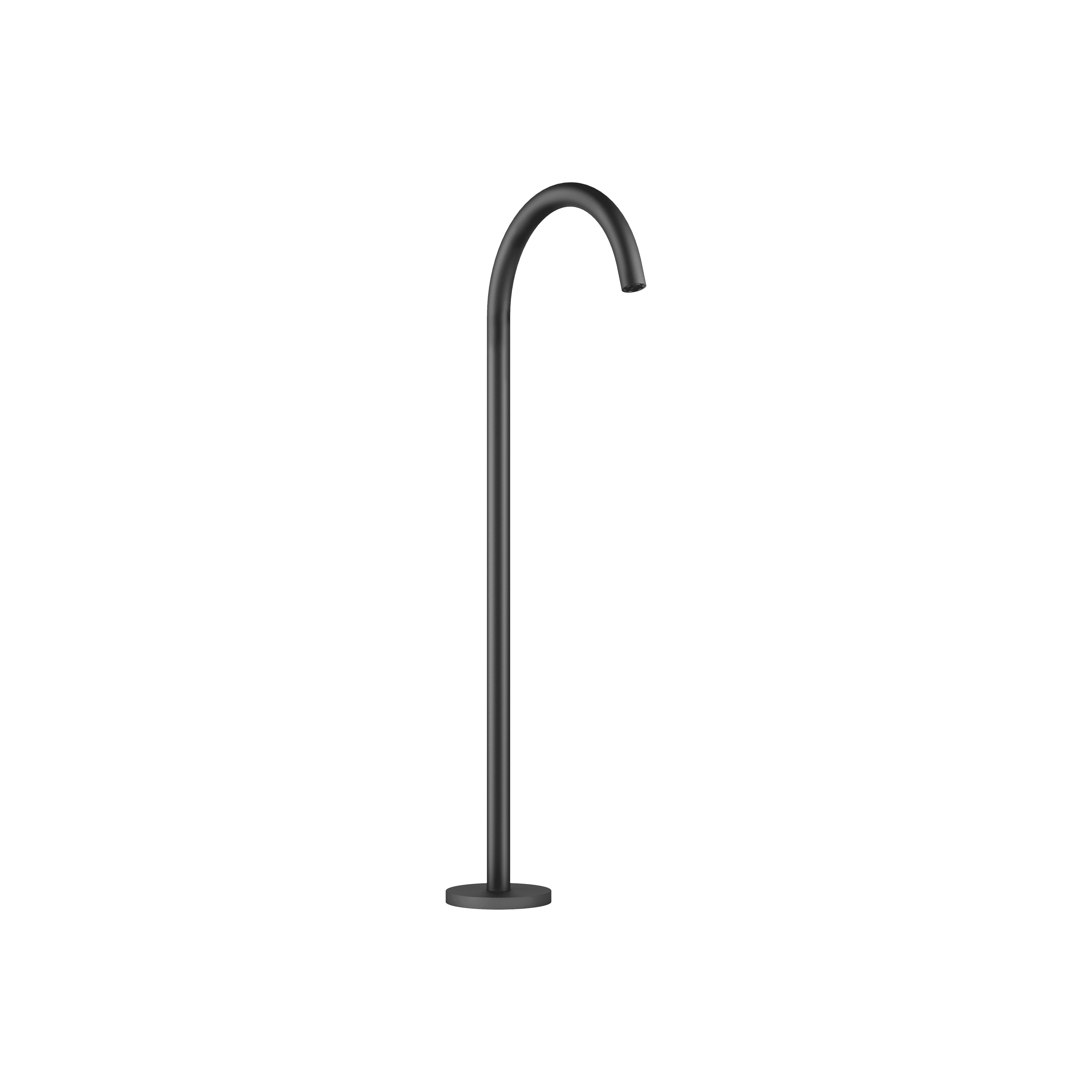 META Bath spout without diverter for free-standing assembly in Matte Black