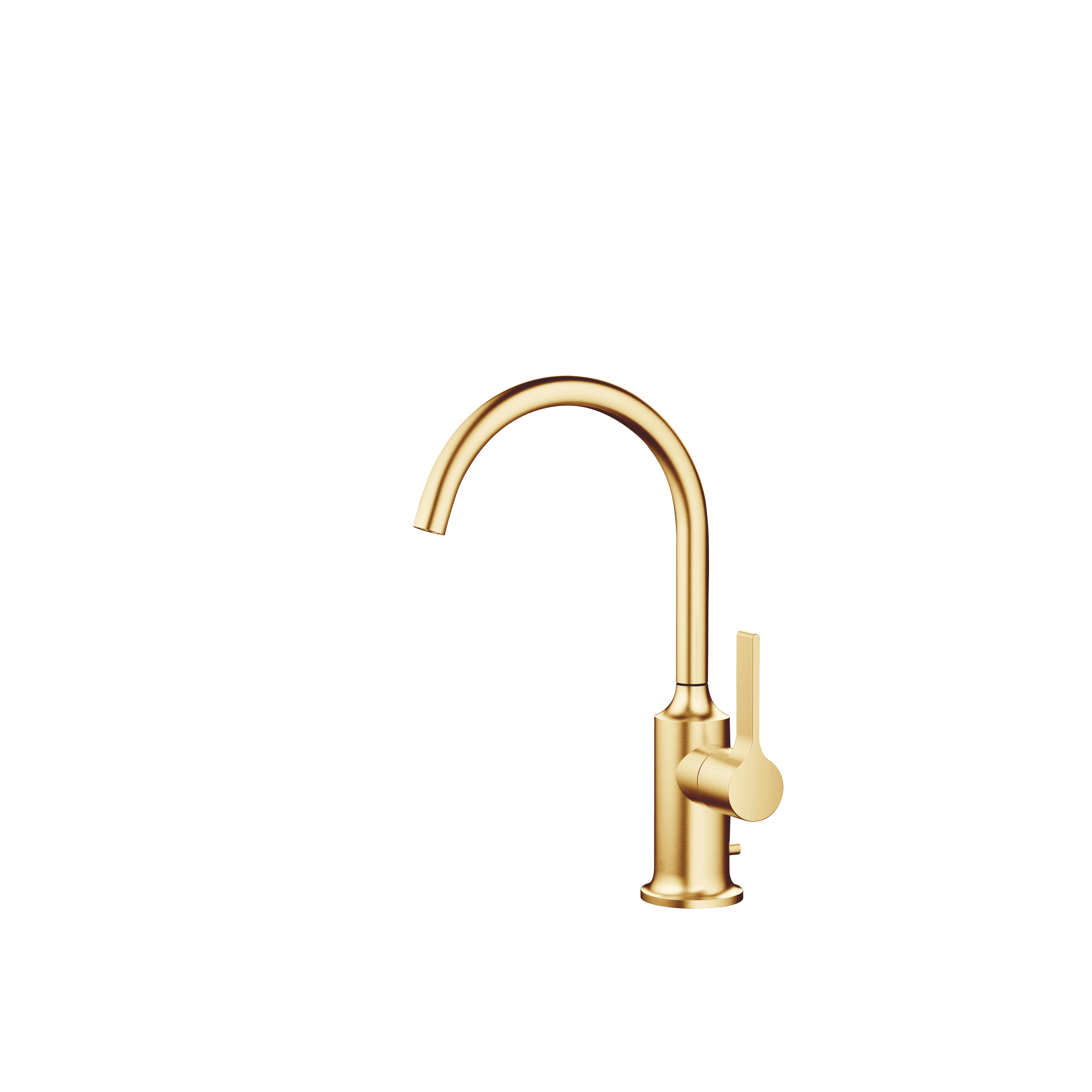 VAIA Single-lever basin mixer with pop-up waste in Brushed Durabrass (23kt Gold)