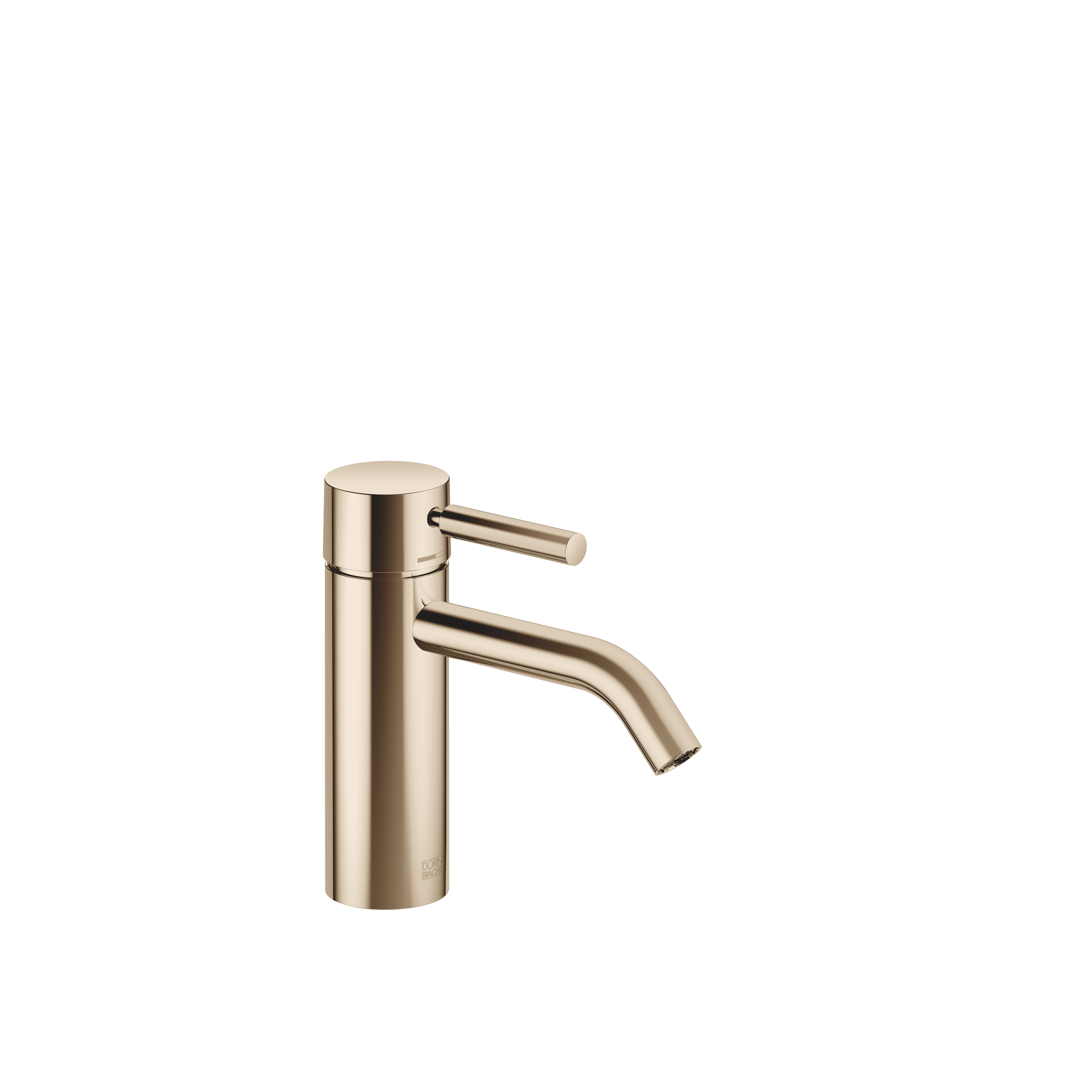 META Single-lever basin mixer without pop-up waste in Light Gold (PVD)