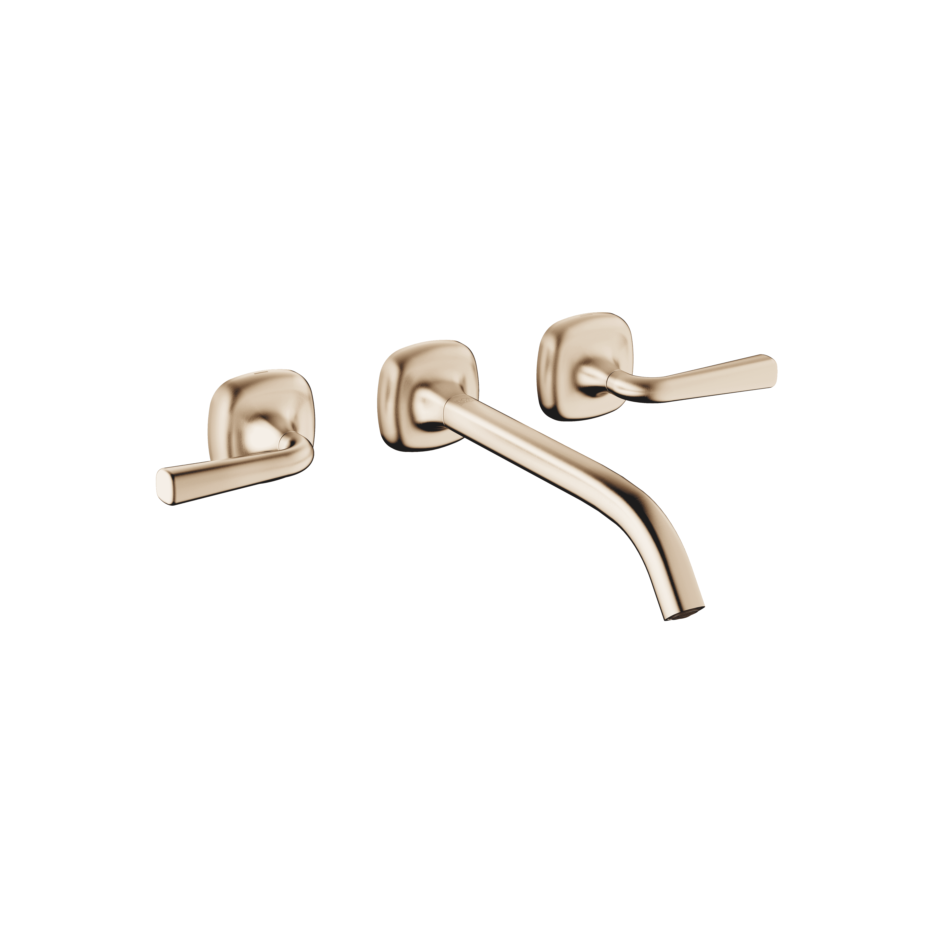 COYA Wall-mounted basin mixer without pop-up waste in Brushed Champagne (22kt Gold)