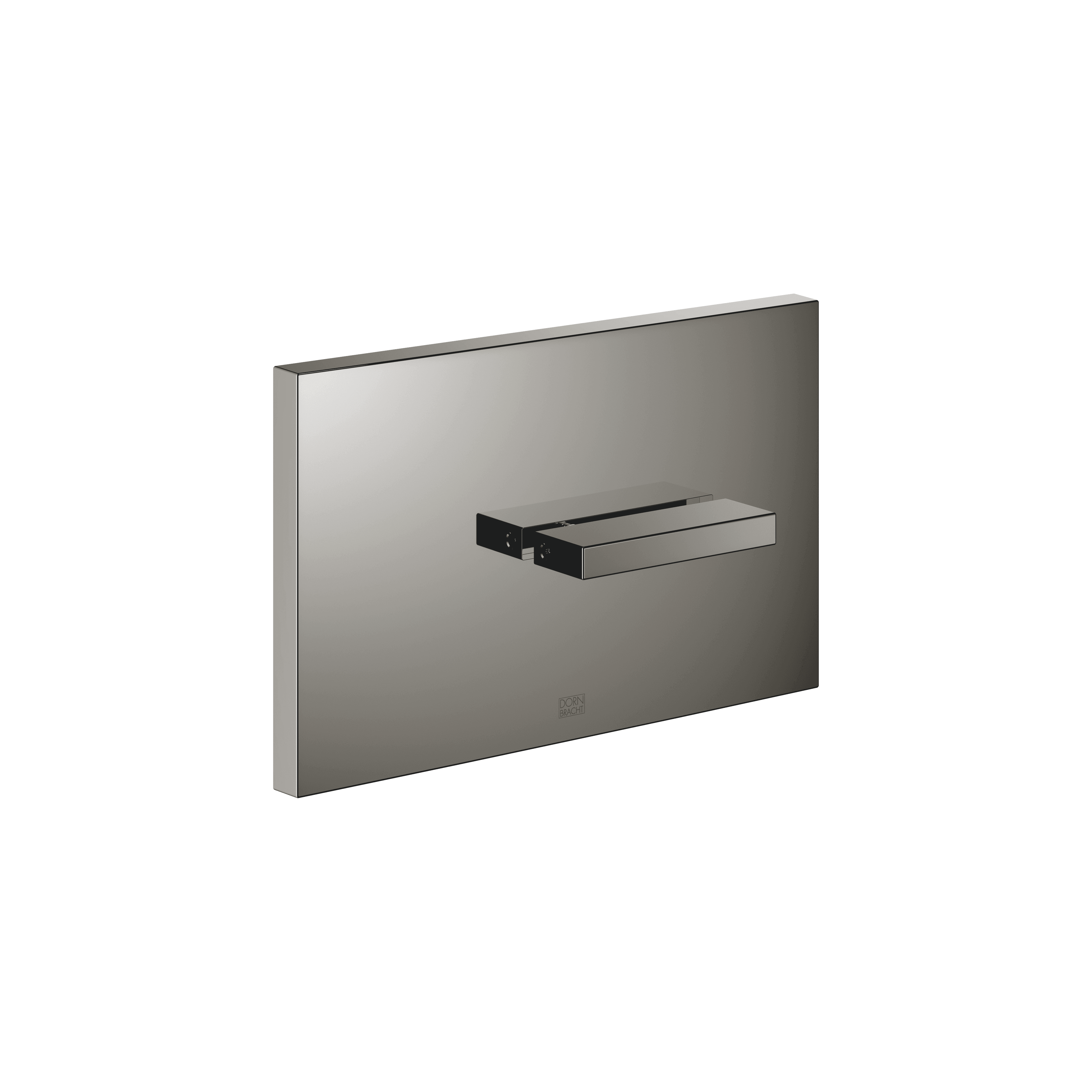 Cover plate for the concealed WC cistern made by TeCe in Dark Chrome