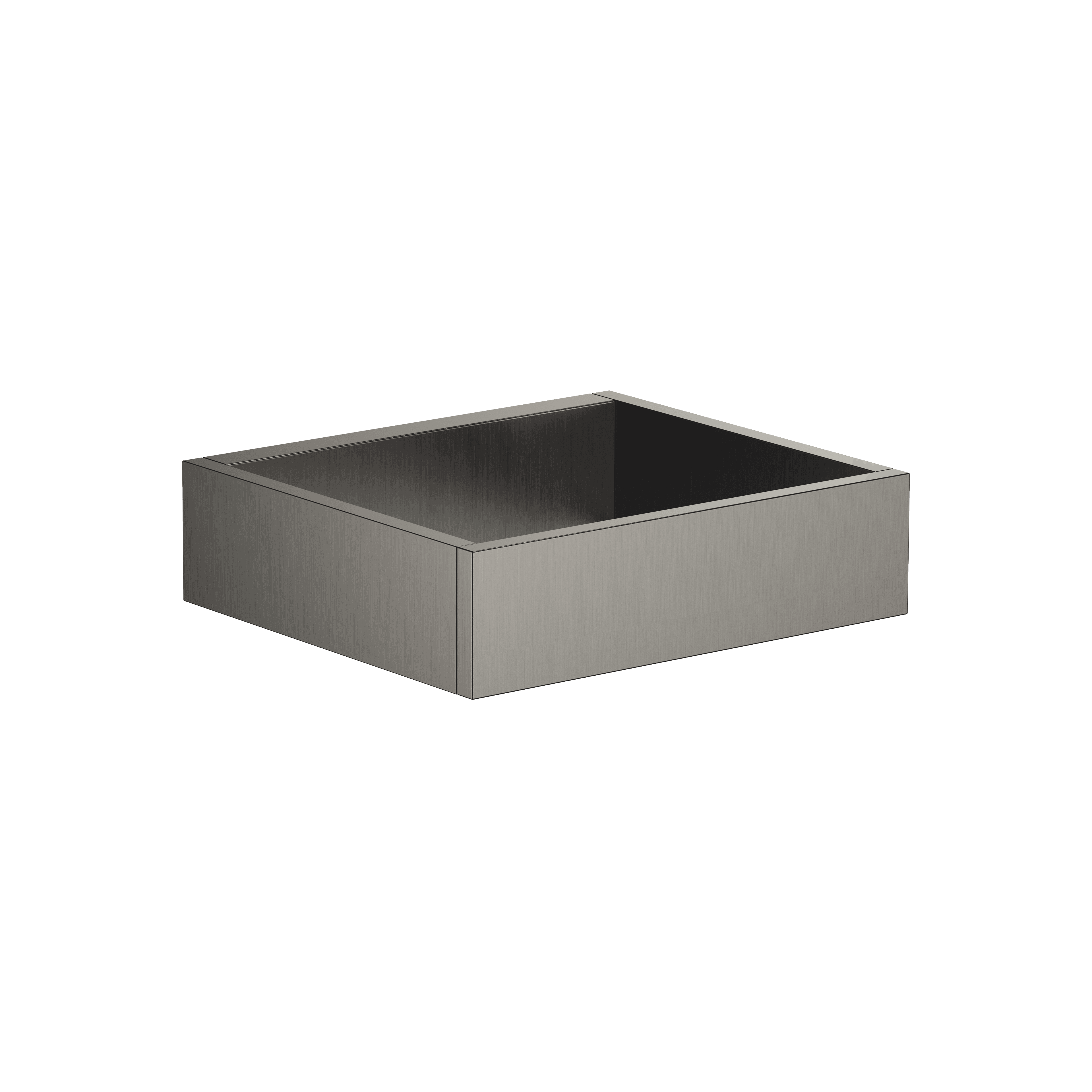 Reserve tissue holder in Brushed Dark Platinum