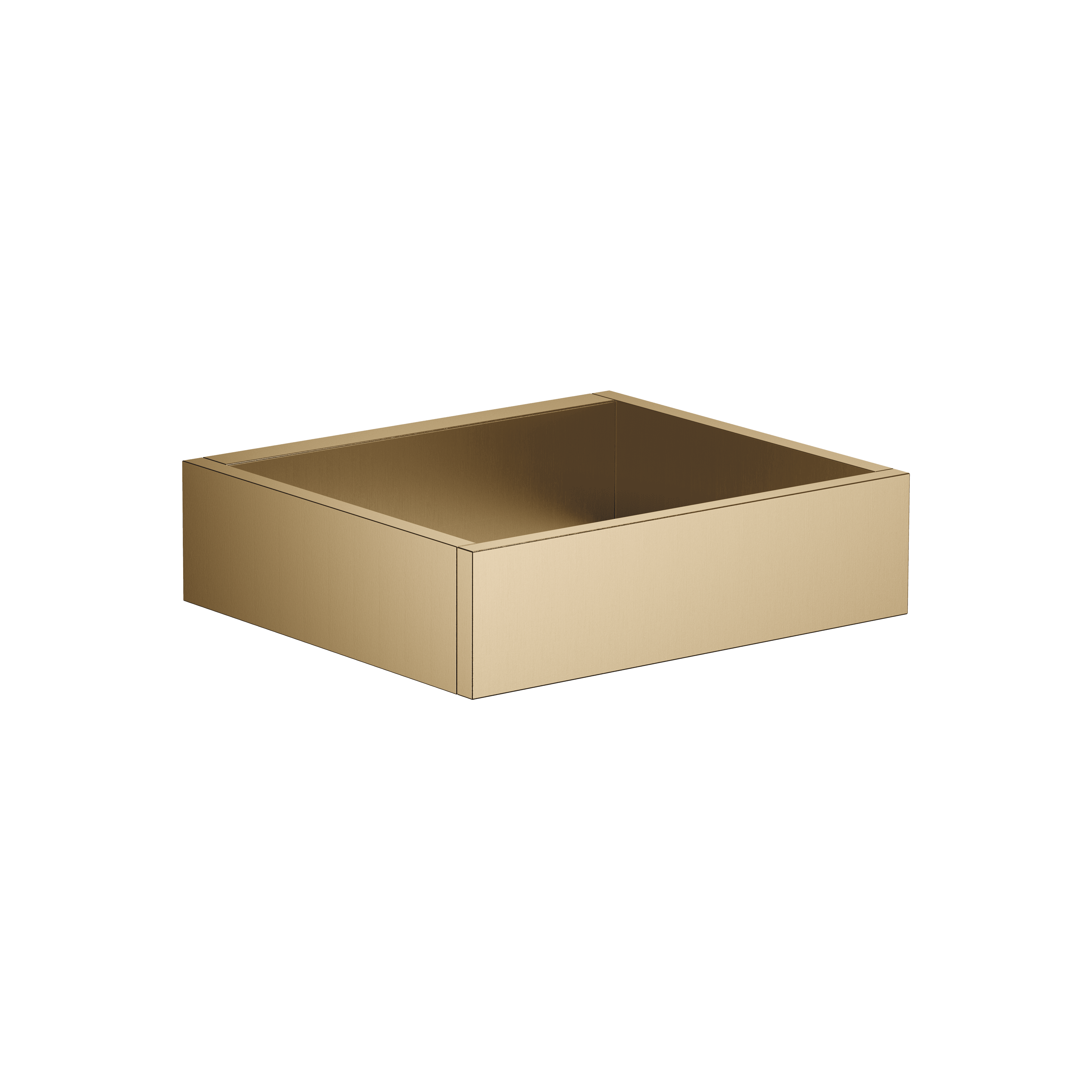 Reserve tissue holder in Brushed Dark Brass (PVD)