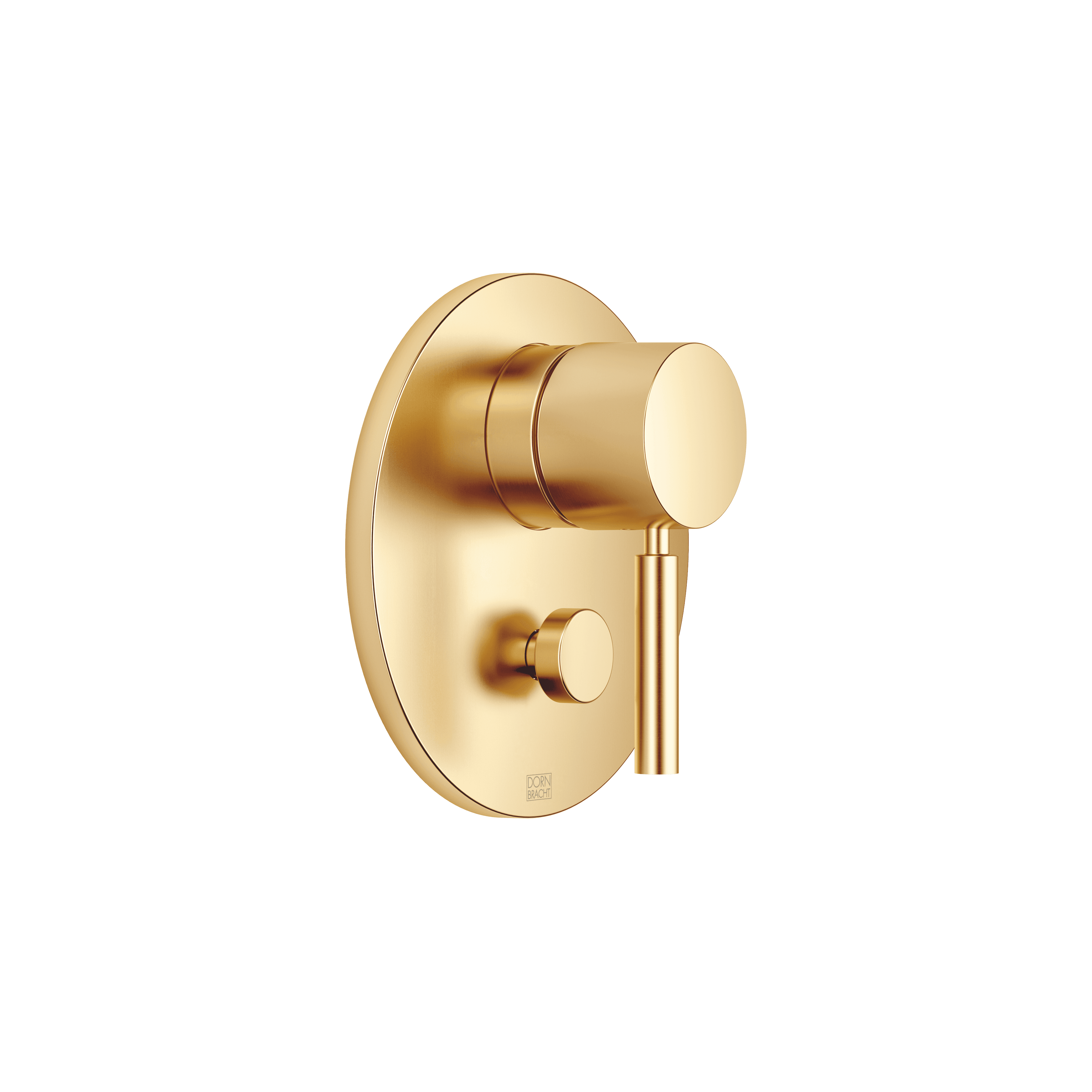 Concealed single-lever mixer with diverter in Brushed Durabrass (23kt Gold)