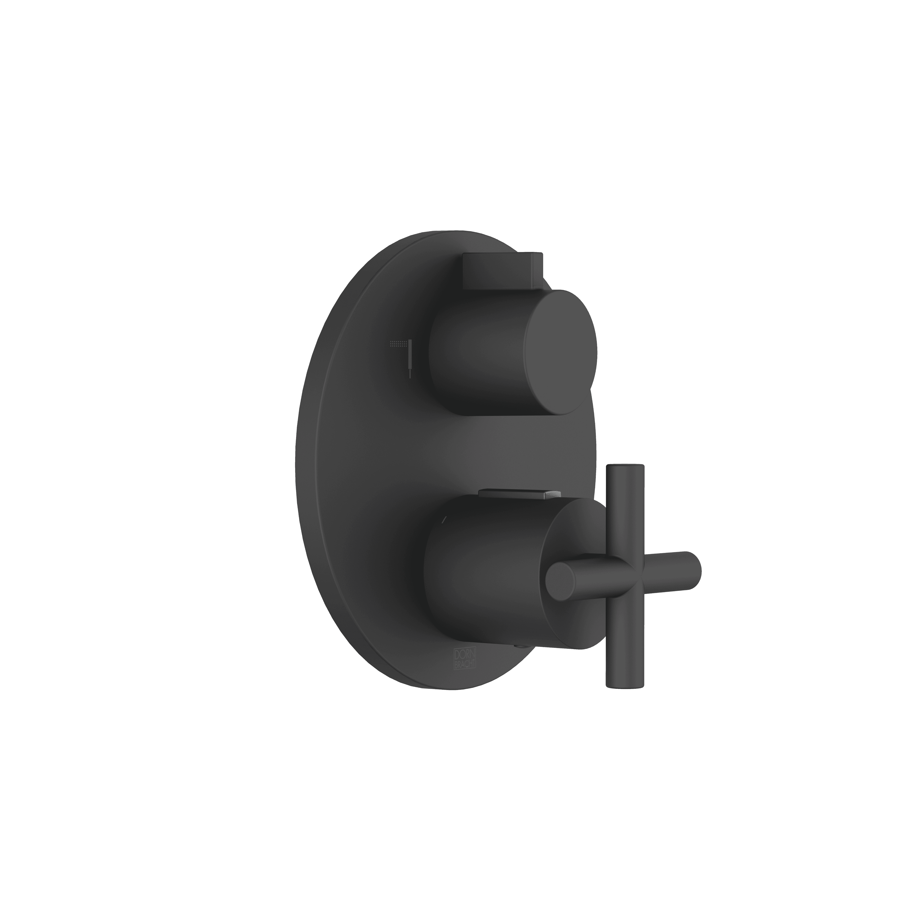 TARA Concealed thermostat with two function volume control in Matte Black