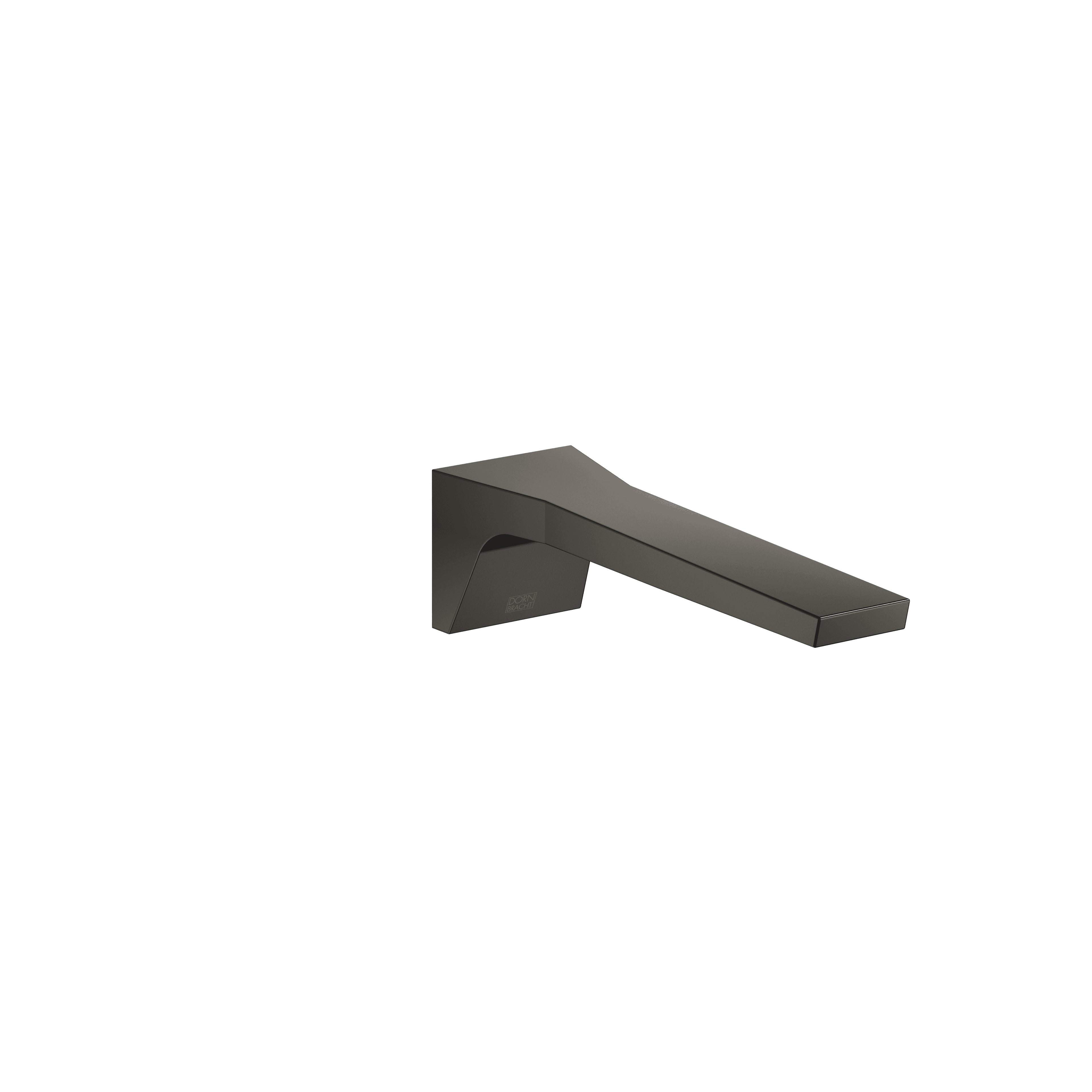 CL.1 Wall-mounted basin spout without pop-up waste in Brushed Dark Platinum