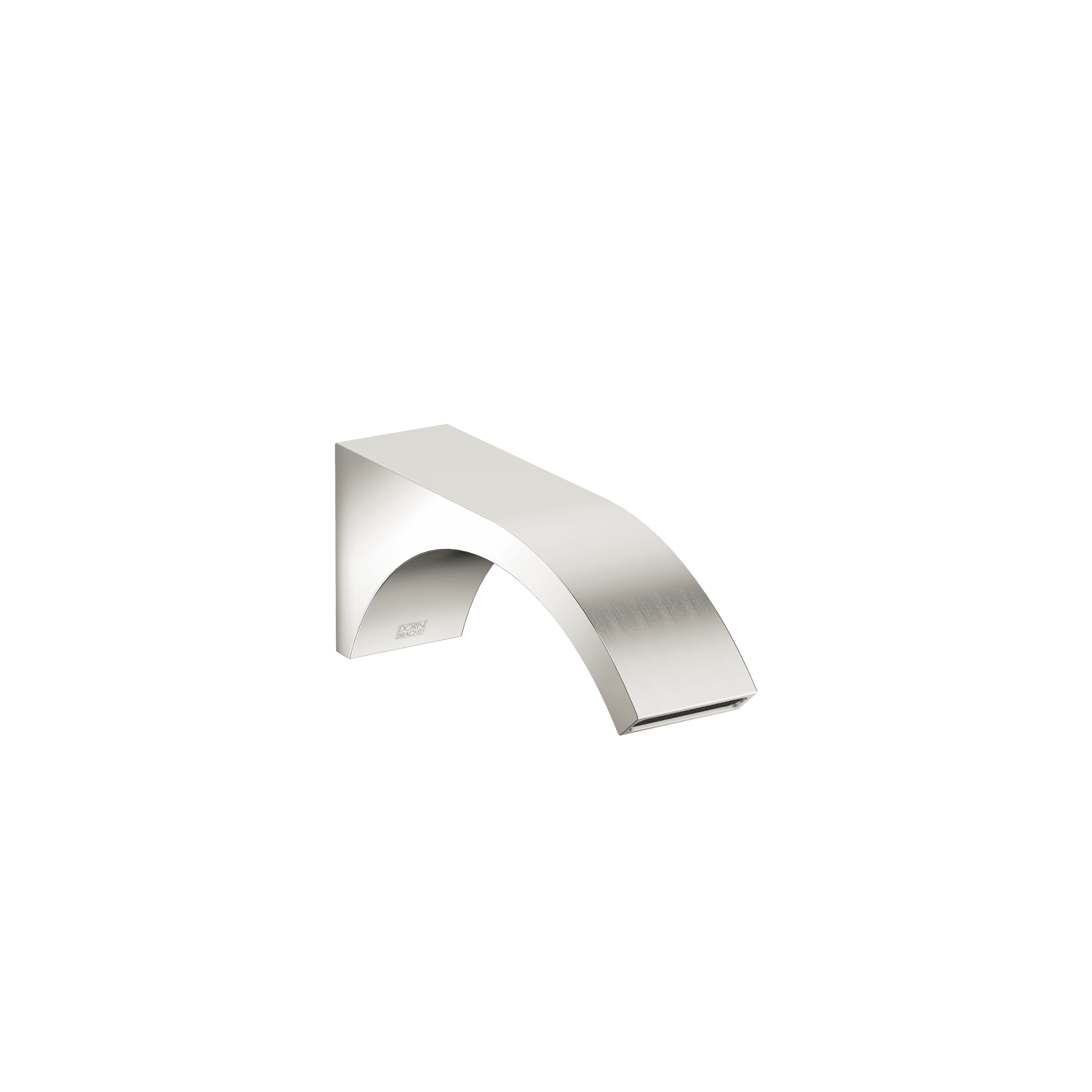 CYO Wall-mounted basin spout without pop-up waste in Platinum / Brushed Platinum