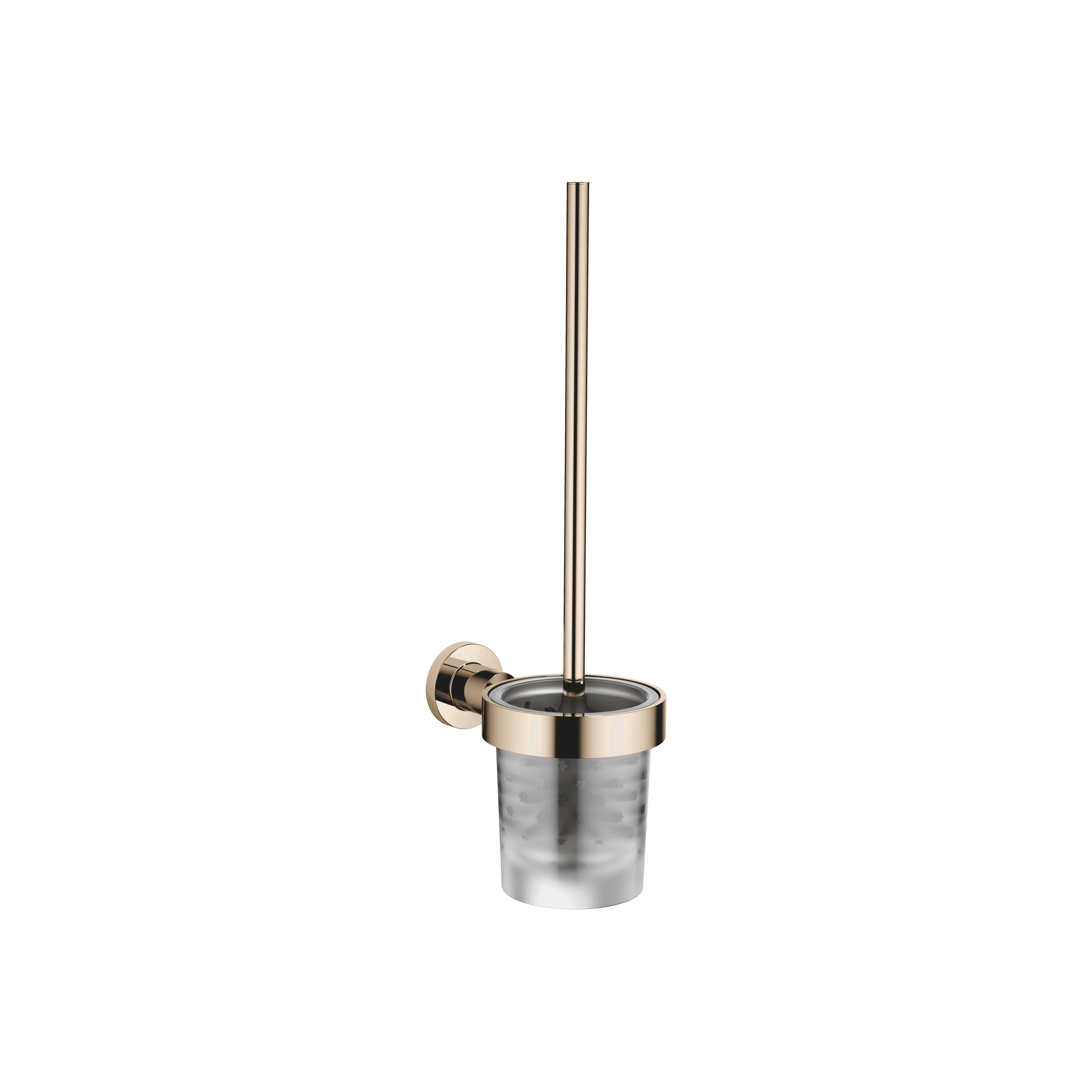 TARA Toilet brush set wall model in Champagne (22kt Gold)