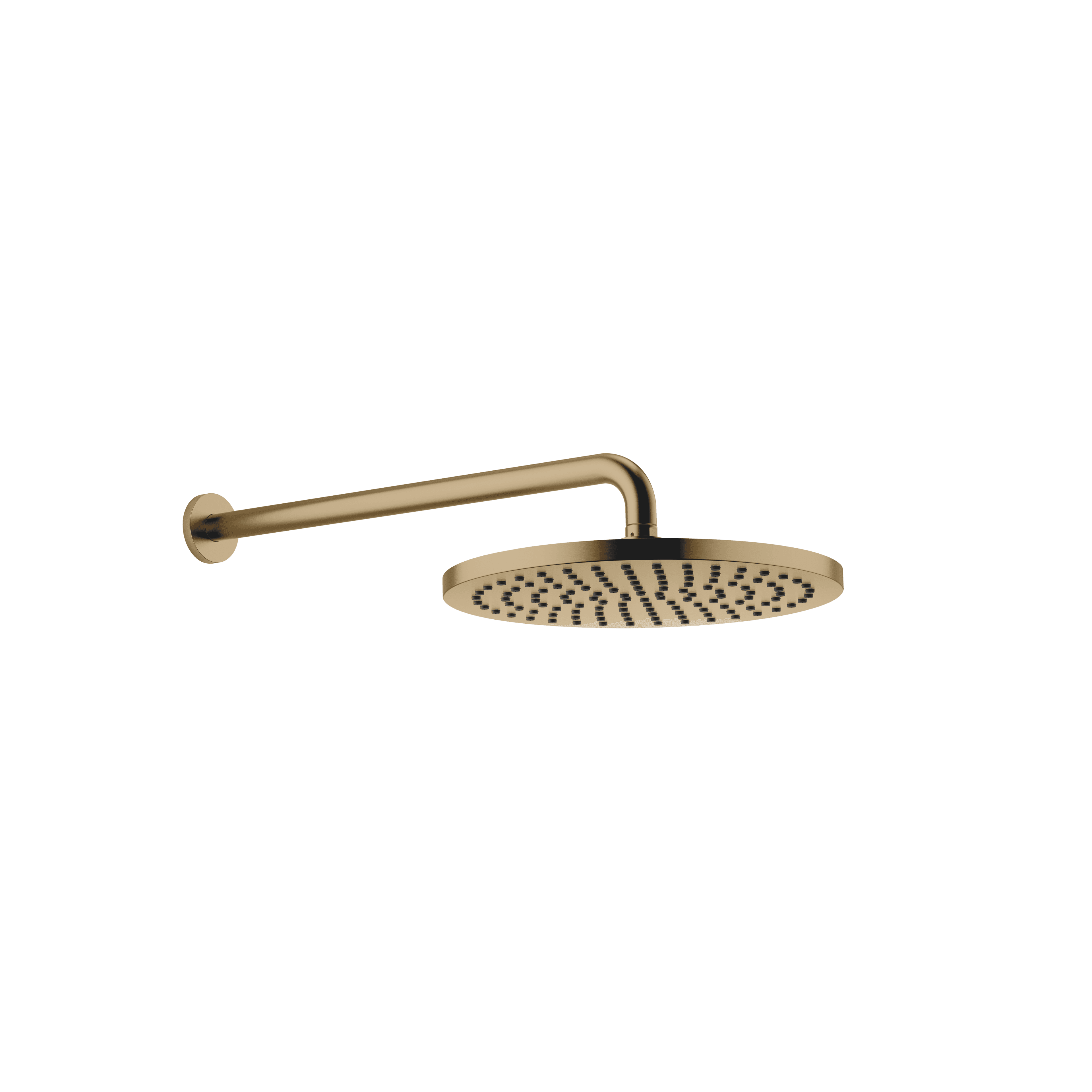 Rain shower with wall fixing 300 mm in Brushed Dark Brass (PVD)