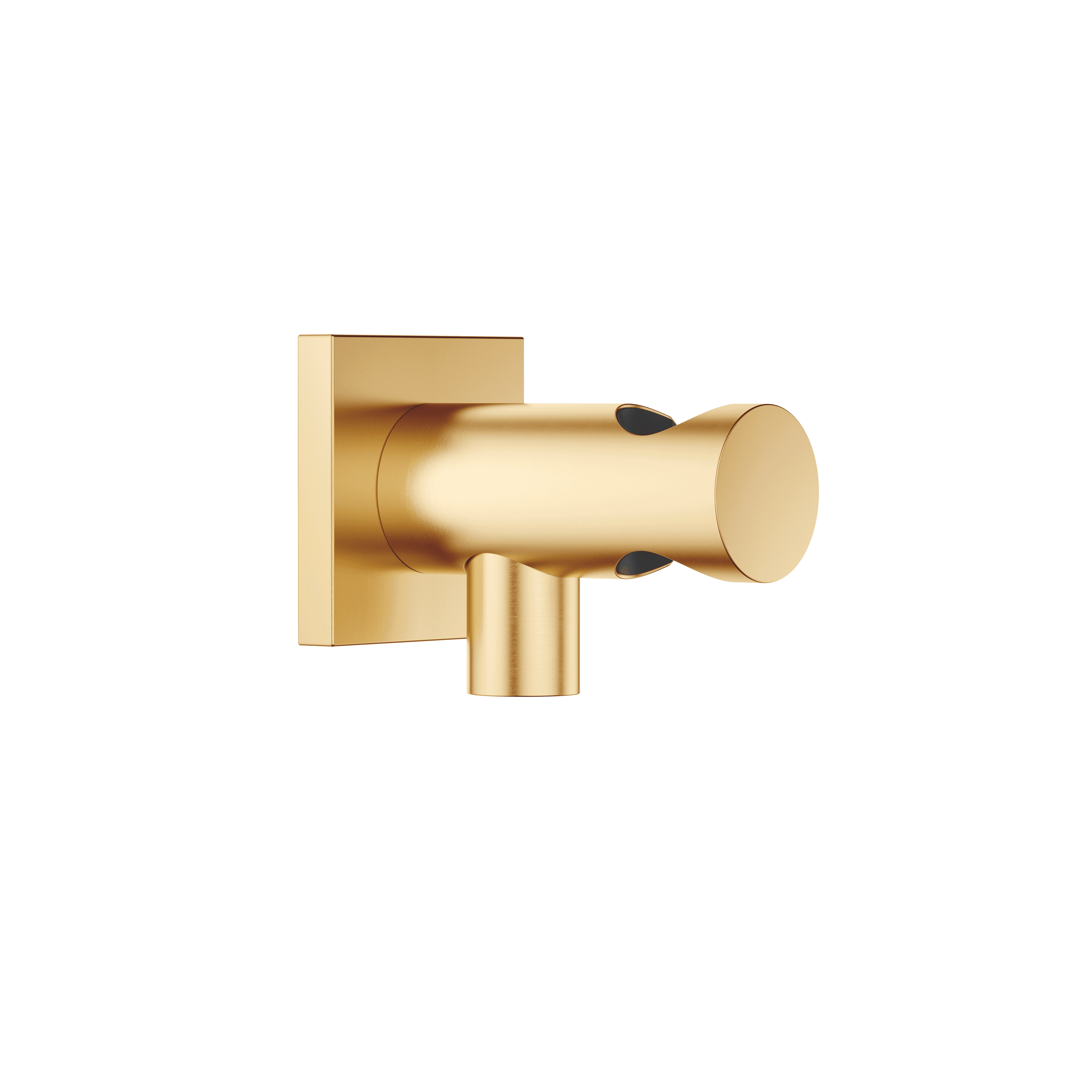 Wall elbow with integrated shower holder in Brushed Durabrass (23kt Gold)