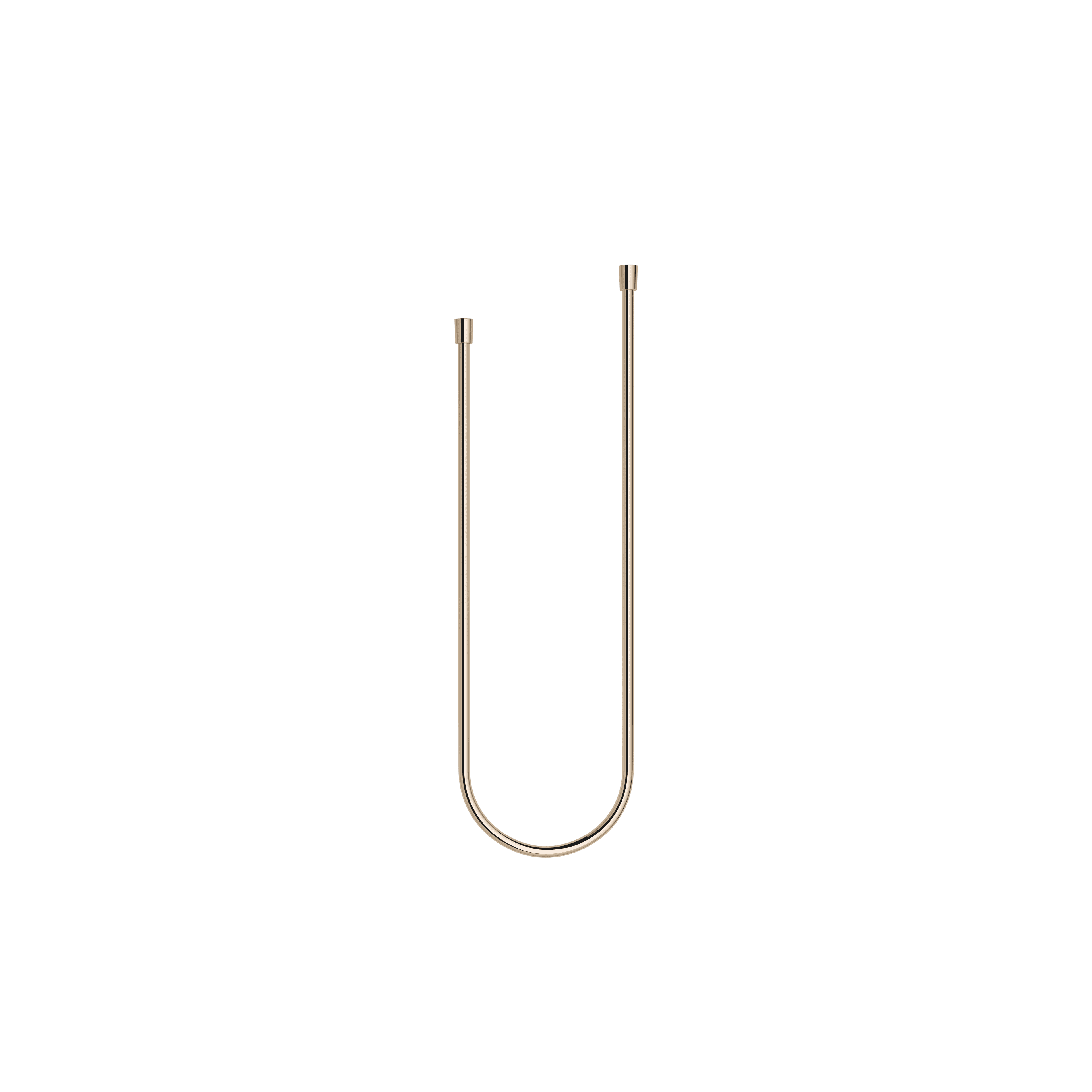 Plastic shower hose 1/2" x 1/2" x 1750 mm in Light Gold (PVD)