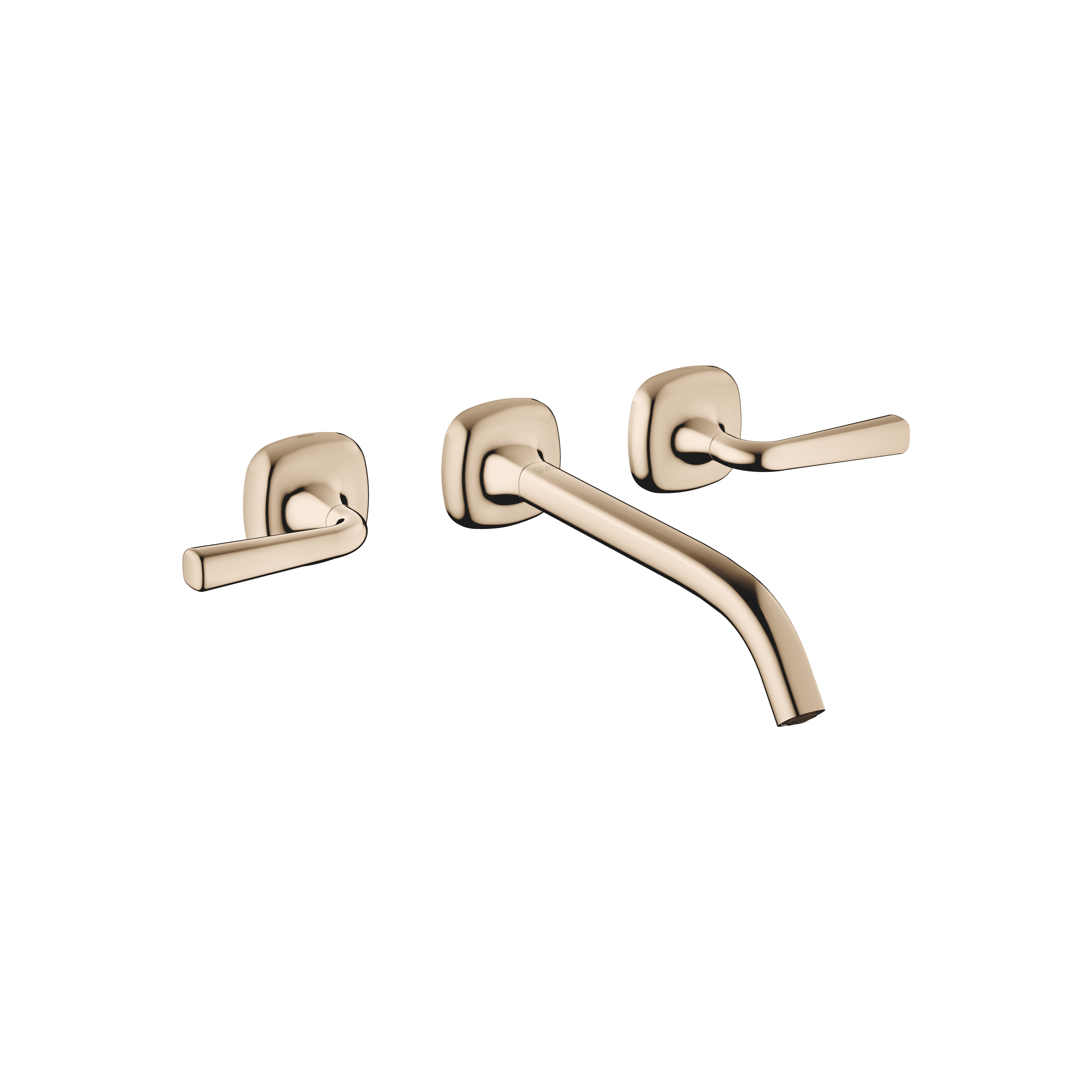 COYA Wall-mounted basin mixer without pop-up waste in Champagne (22kt Gold)