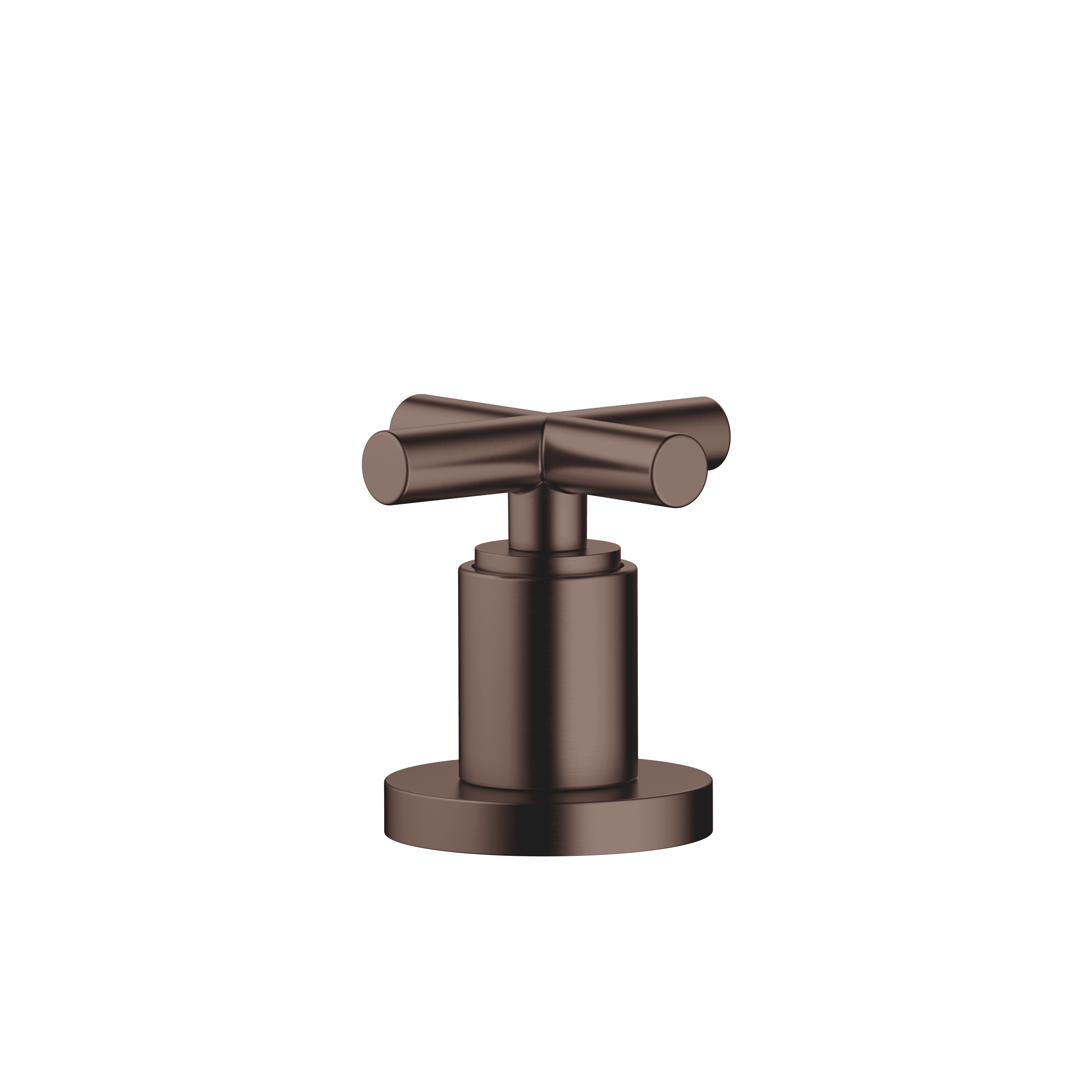 TARA Deck valve clockwise closing cold or hot in Brushed Dark Bronze (PVD)